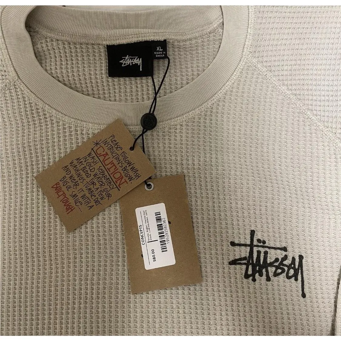 Stussy  clothing - Stussy Raglan - Raglan - Bone 1