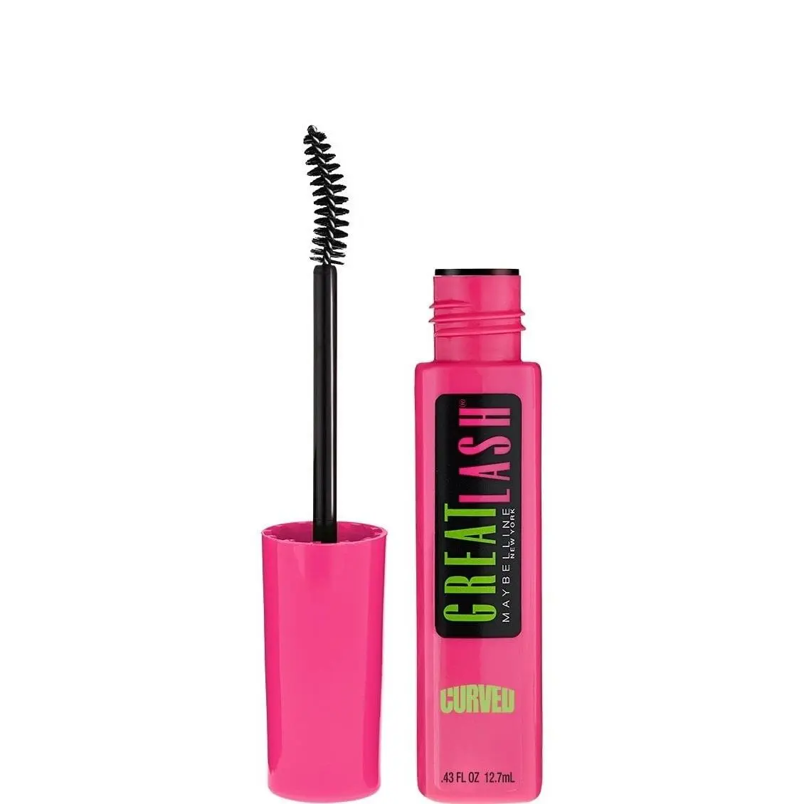 6 Pack Maybelline Great Lash Curved Brush Washable Mascara Very Black 121