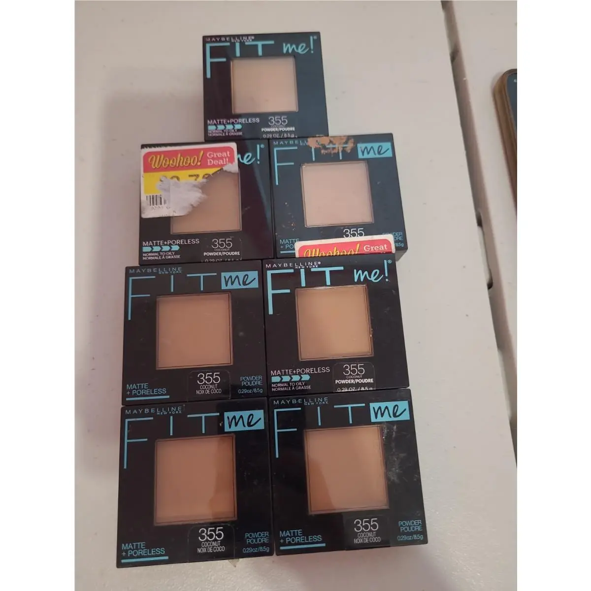 Maybelline Fit Me Matte Poreless Pressed Powder 355 Coconut 7 Pack See Photos
