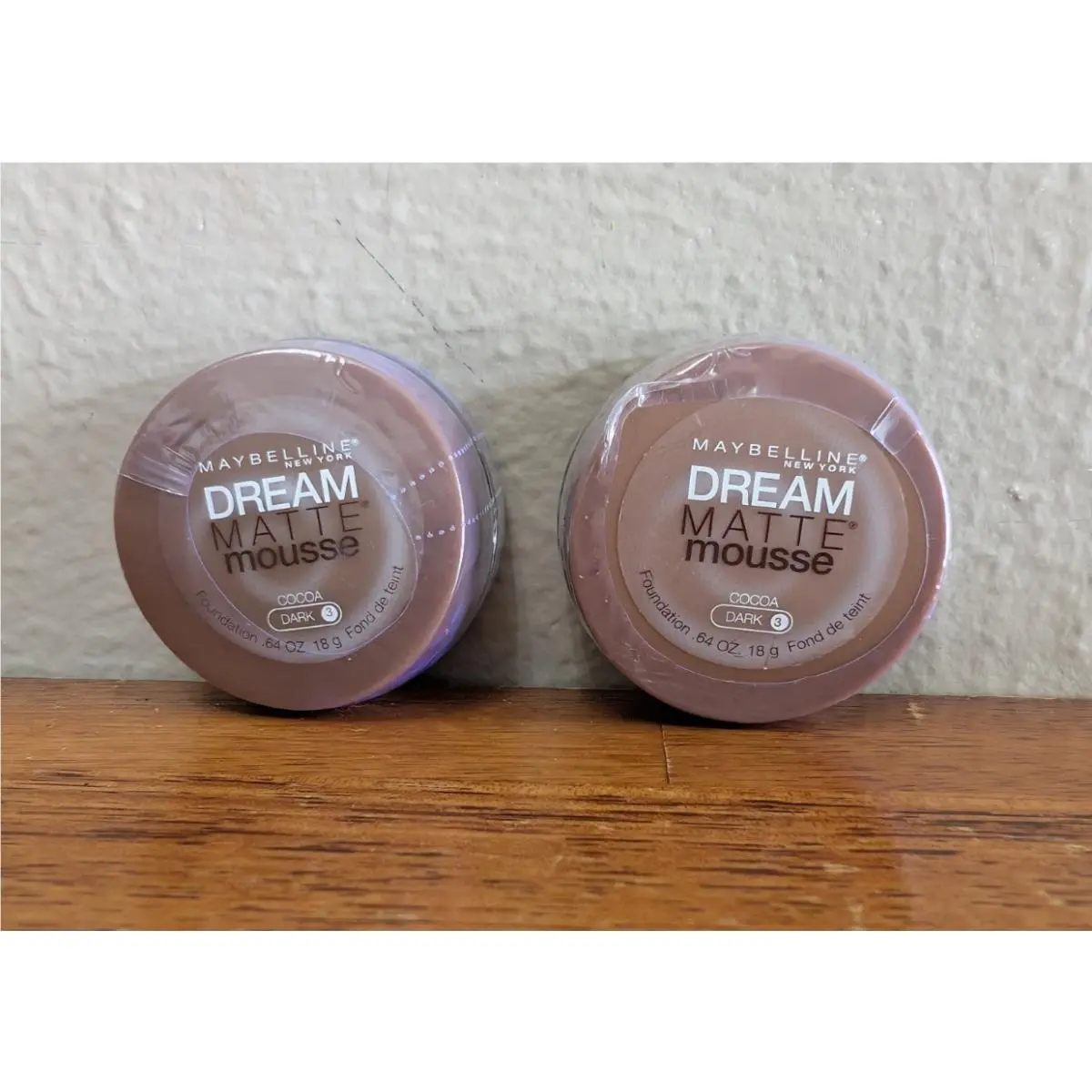 2 Maybelline Dream Matte Mousse Cocoa Dark 3 Foundation Makeup New