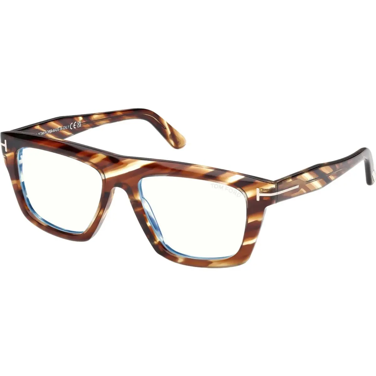 Tom Ford TF6059-B 055 Coloured Havana Clear/blue Light Block Eyeglasses Frame