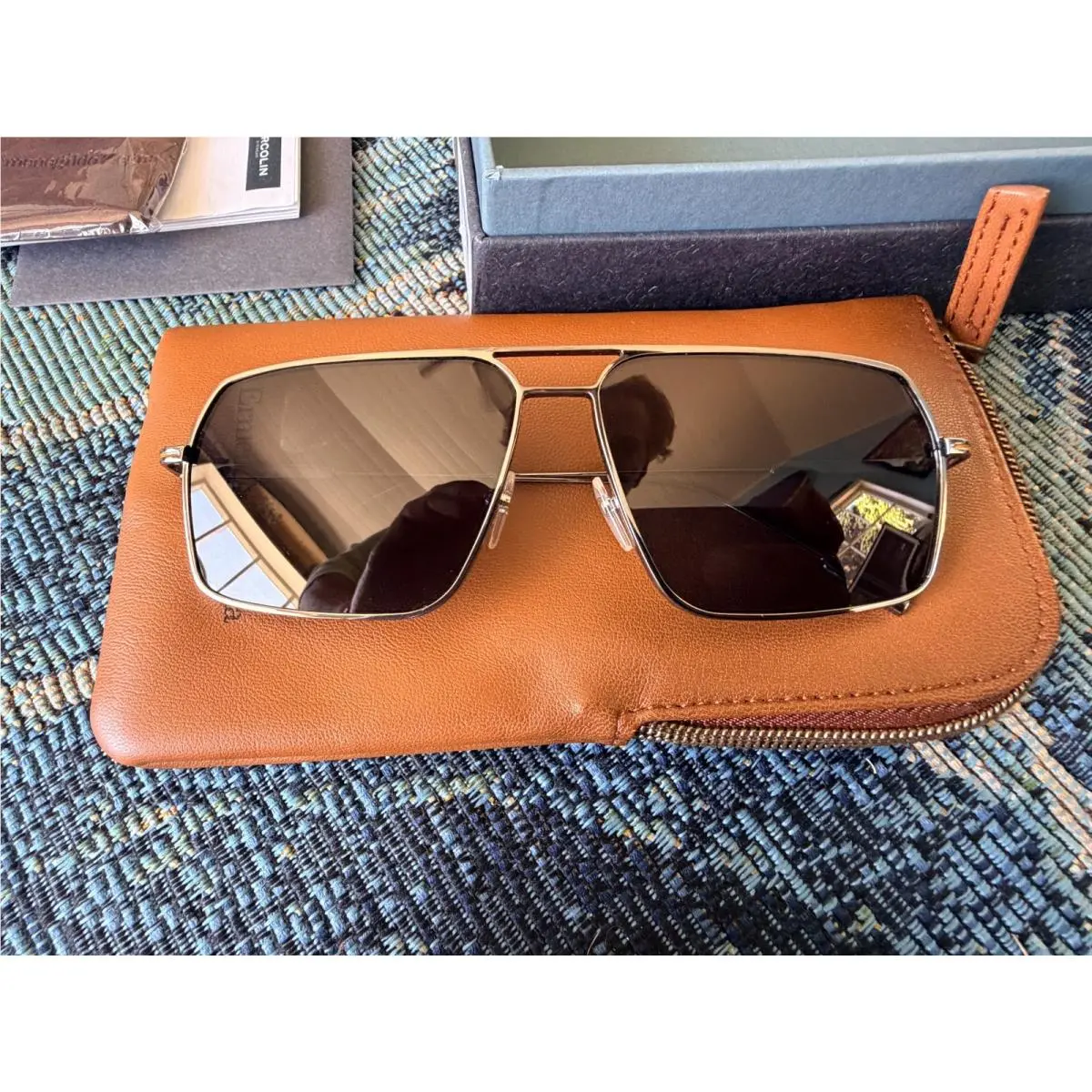 Zegna Aviator- ez0193/s 08c- / and Hard to Find. Retail