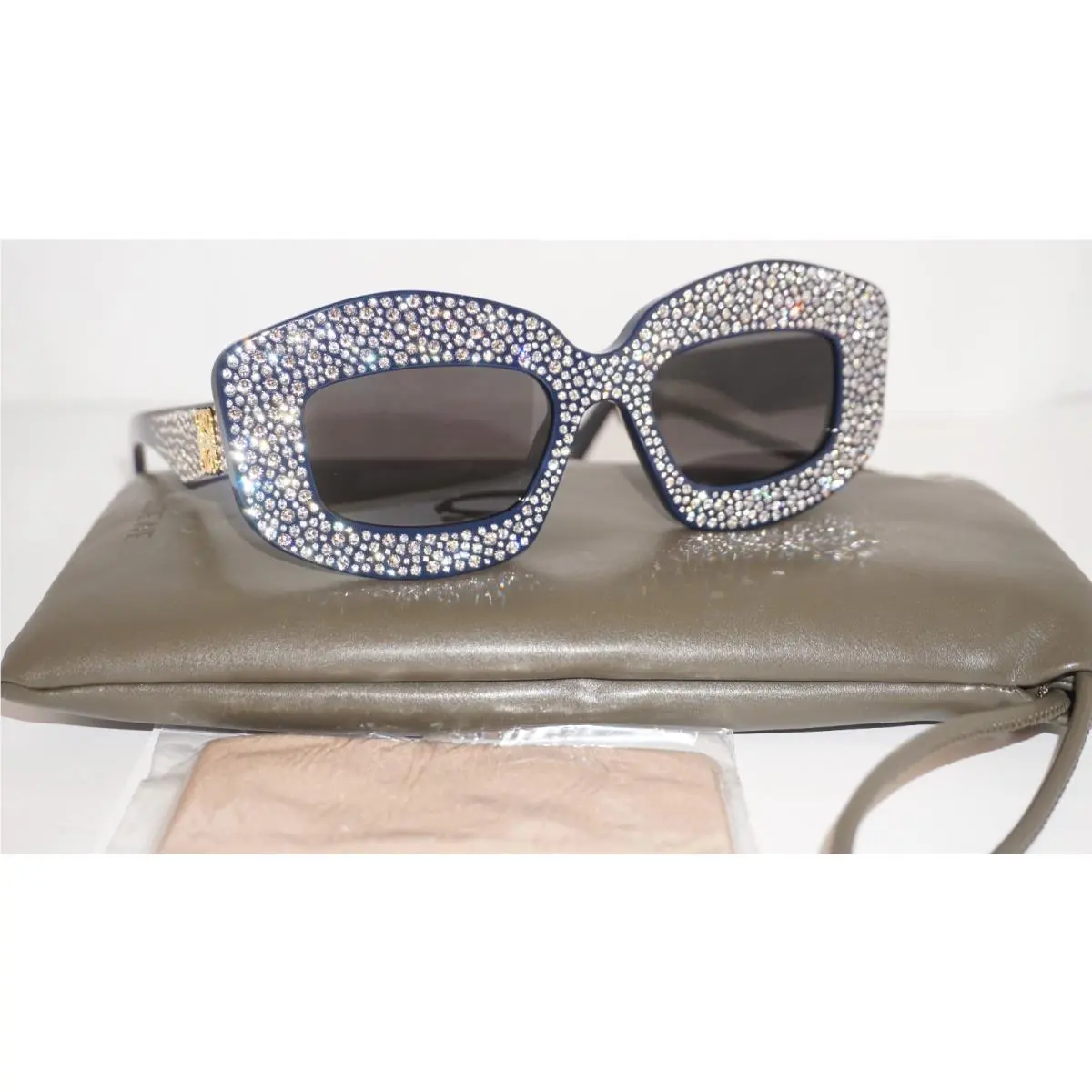 Loewe Sunglasses Navy Speckle Gold Grey LW4114IS 90A 49 19 140