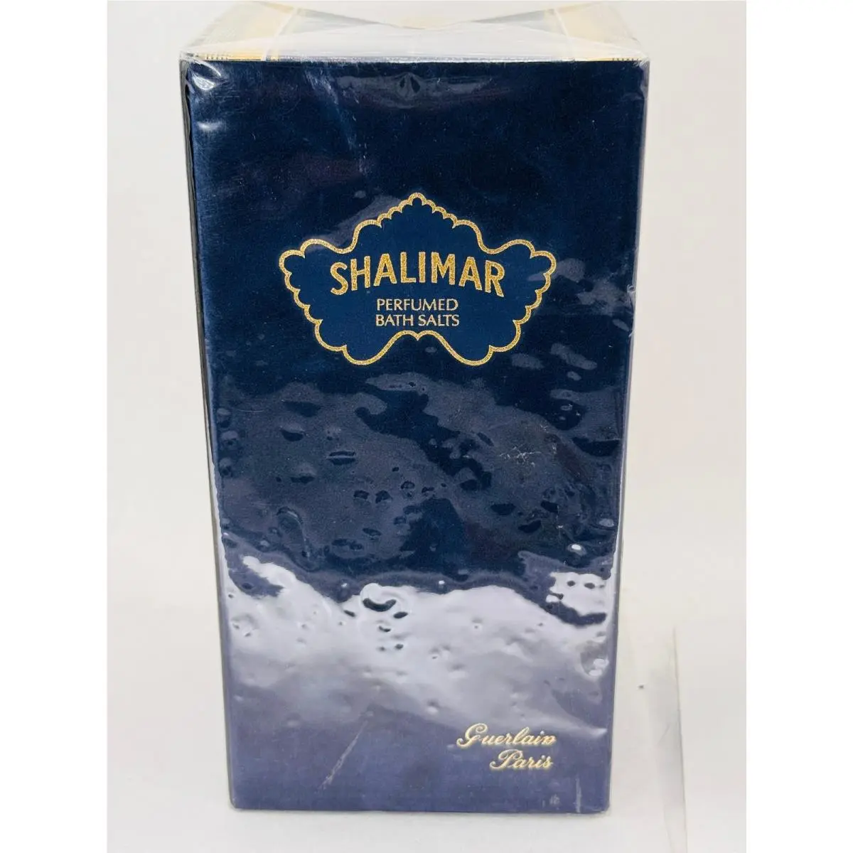 Vintage Guerlain Shalimar Perfumed Bath Salts 17.6 oz / 500g Blue Box Rare Nos
