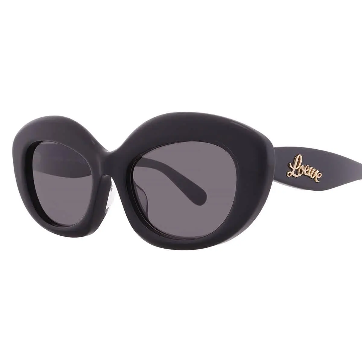 Loewe Curvy Smoke Cat Eye Ladies Sunglasses LW40153F 01A 54 LW40153F 01A 54
