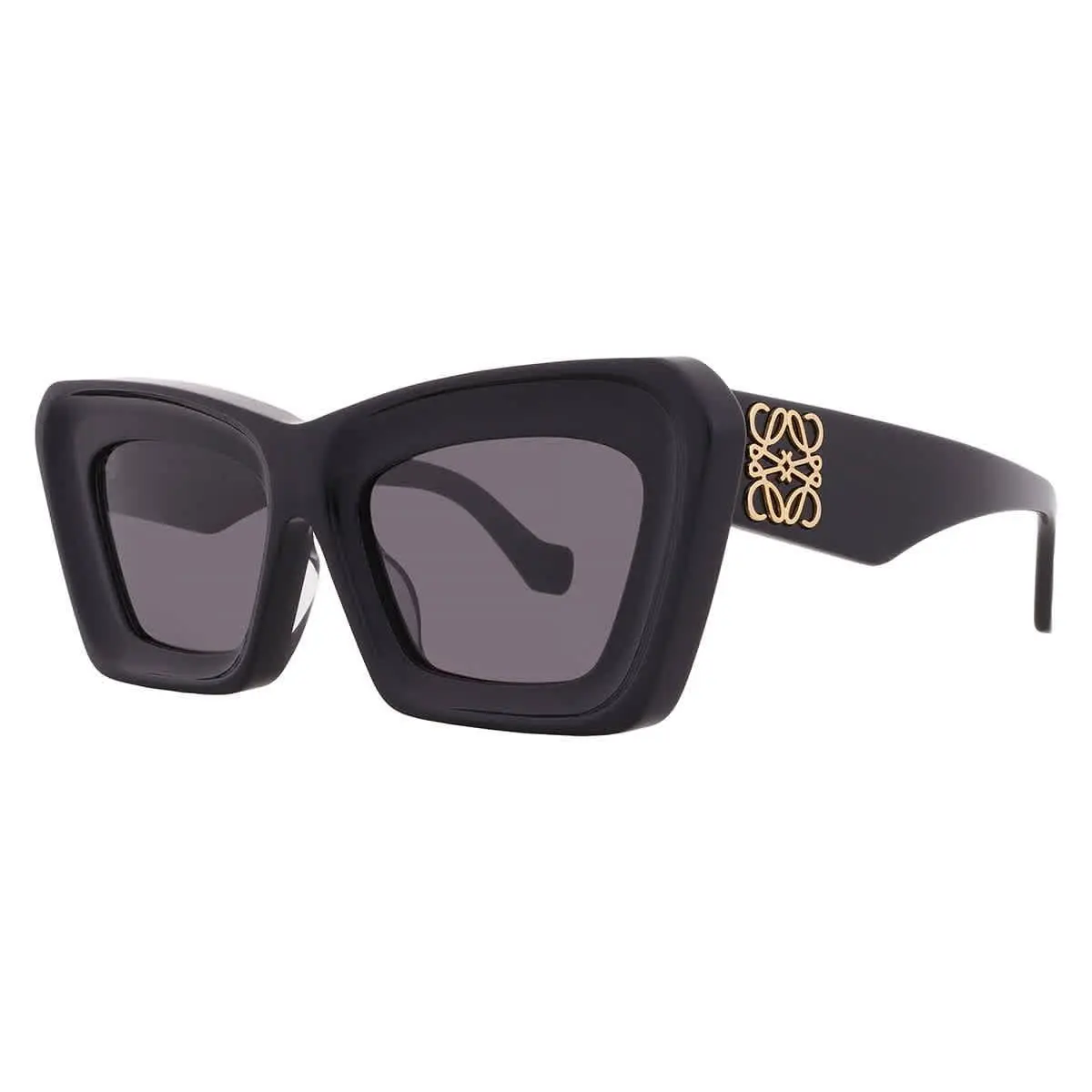 Loewe Smoke Butterfly Ladies Sunglasses LW40145F 01A 53 LW40145F 01A 53