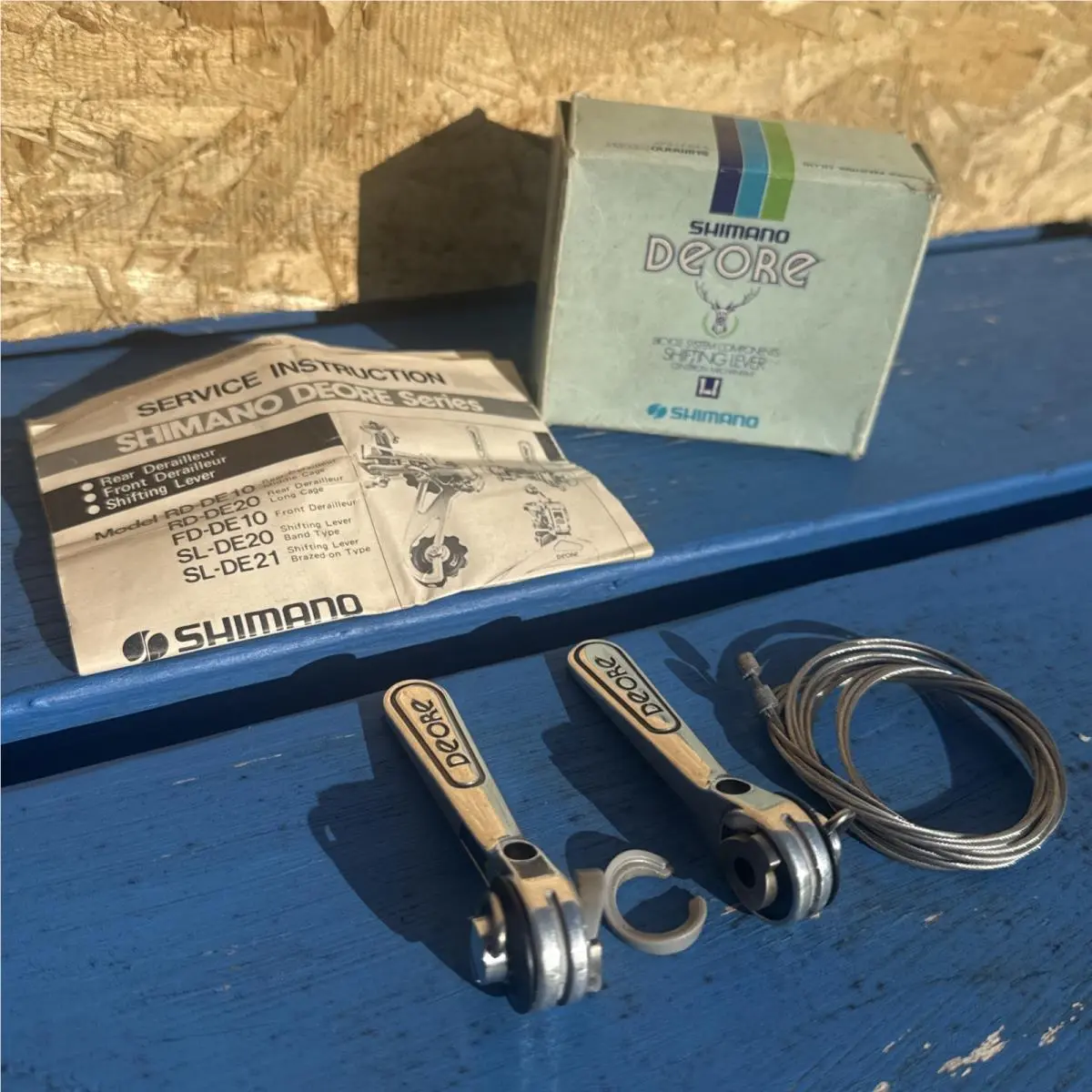 Vintage Shimano Deore Touring SL-DE21 Shifters — Friction Levers —nos Deerhead