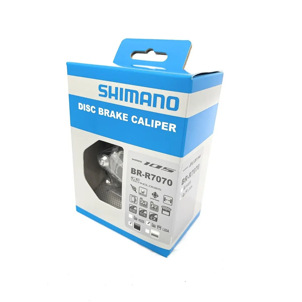 Shimano 105 BR-R7070 Front Flat Mount Hydraulic Disc Brake Caliper Road Black