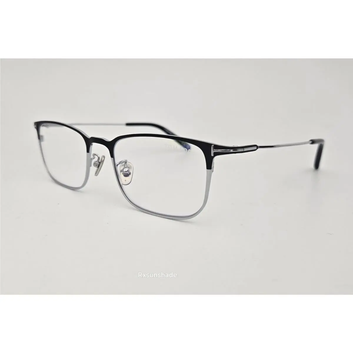 Eyeglasses TF 5929-D-B Color 002 Black Silver Square Size 51 Men`s by Tom Ford