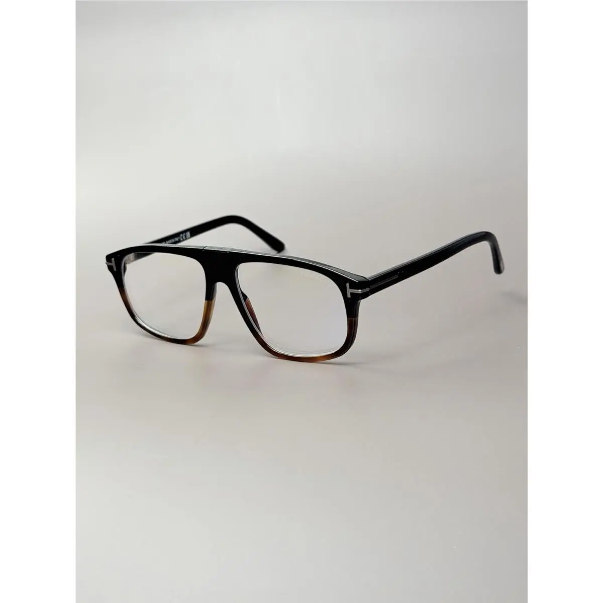 TF 5901 BN 056 Top Black Mid Brown Eyeglasses 55mm 5901 by Tom Ford