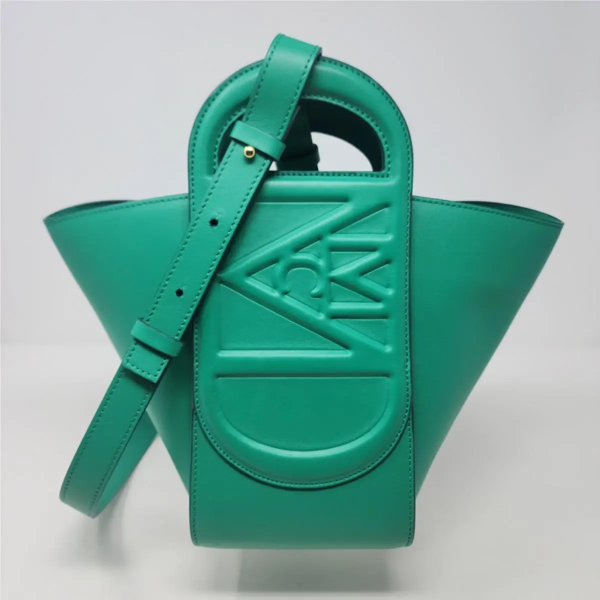 Mcm Mode Travia Mini Crossbody Tote Nappa Leather Bosphorus Green