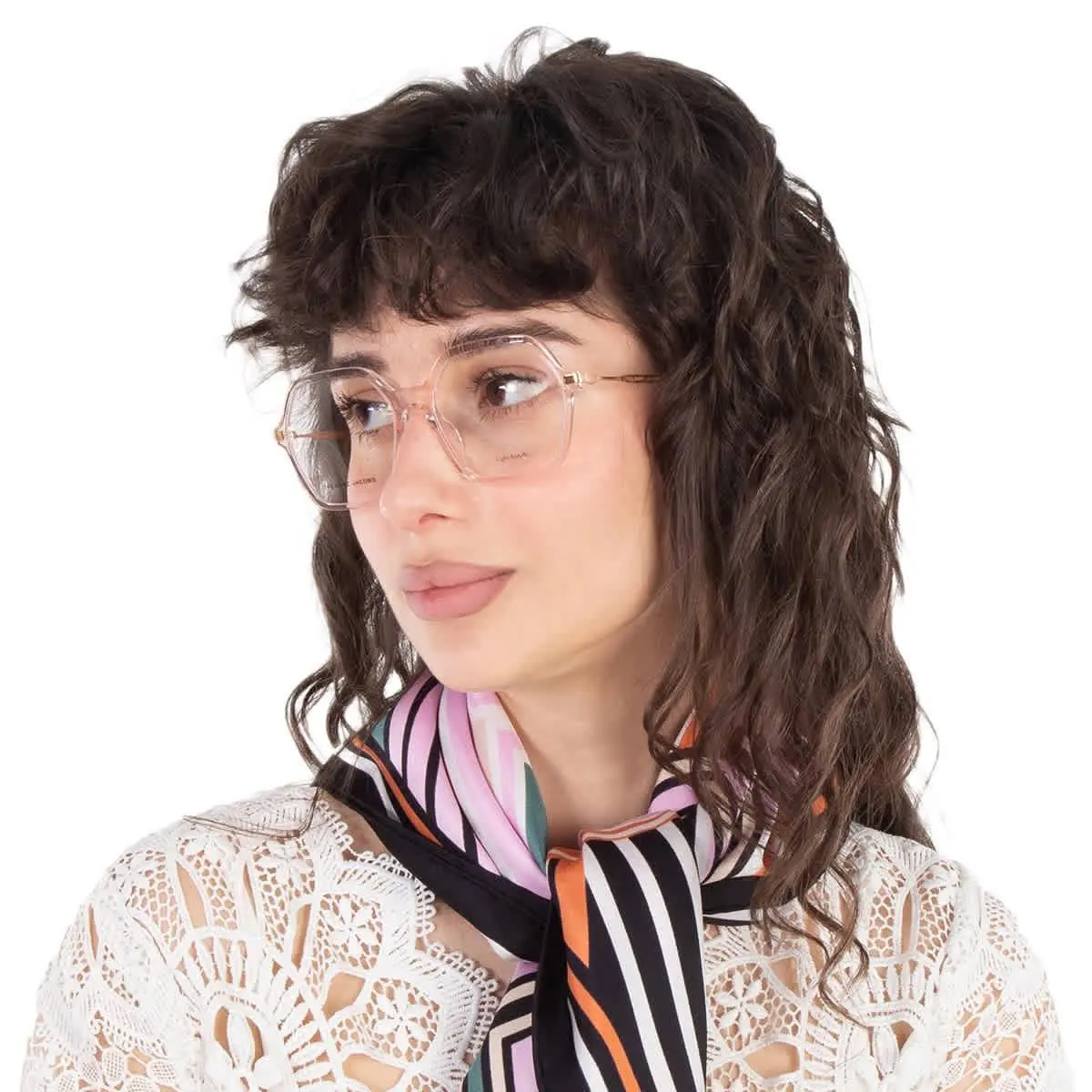 Marc Jacobs Demo Hexagonal Ladies Eyeglasses Marc 615 035J 56 Marc 615 035J 56