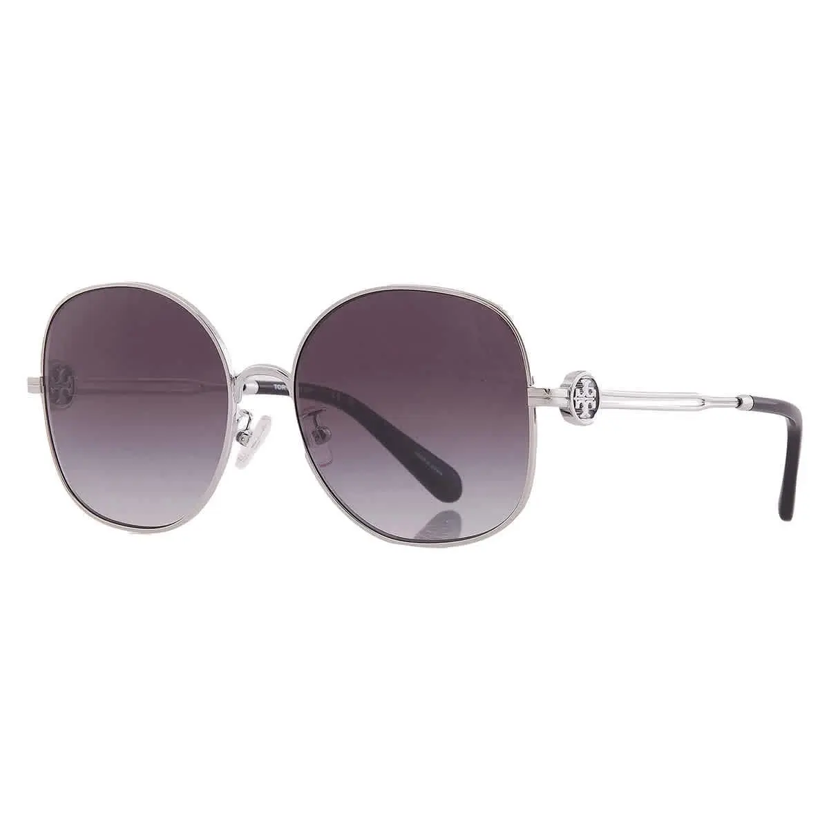 Tory Burch Grey Gradient Round Ladies Sunglasses TY6112 32748G 56 TY6112 32748G