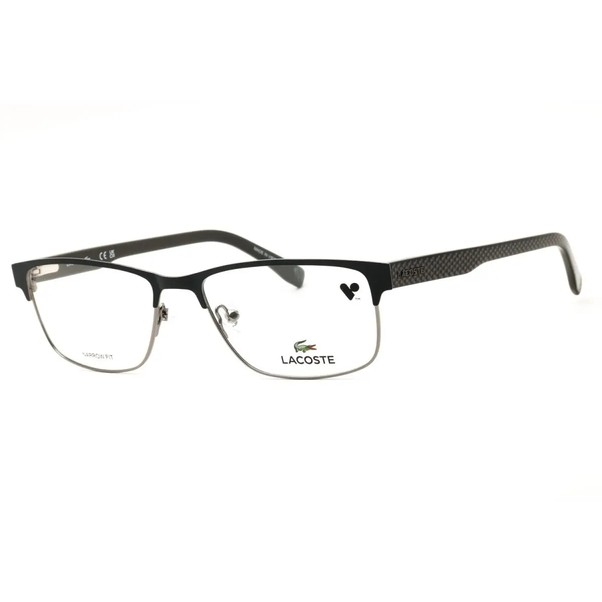 L2217 N 033 Eyeglasses Gunmetal Frame 54mm by Lacoste