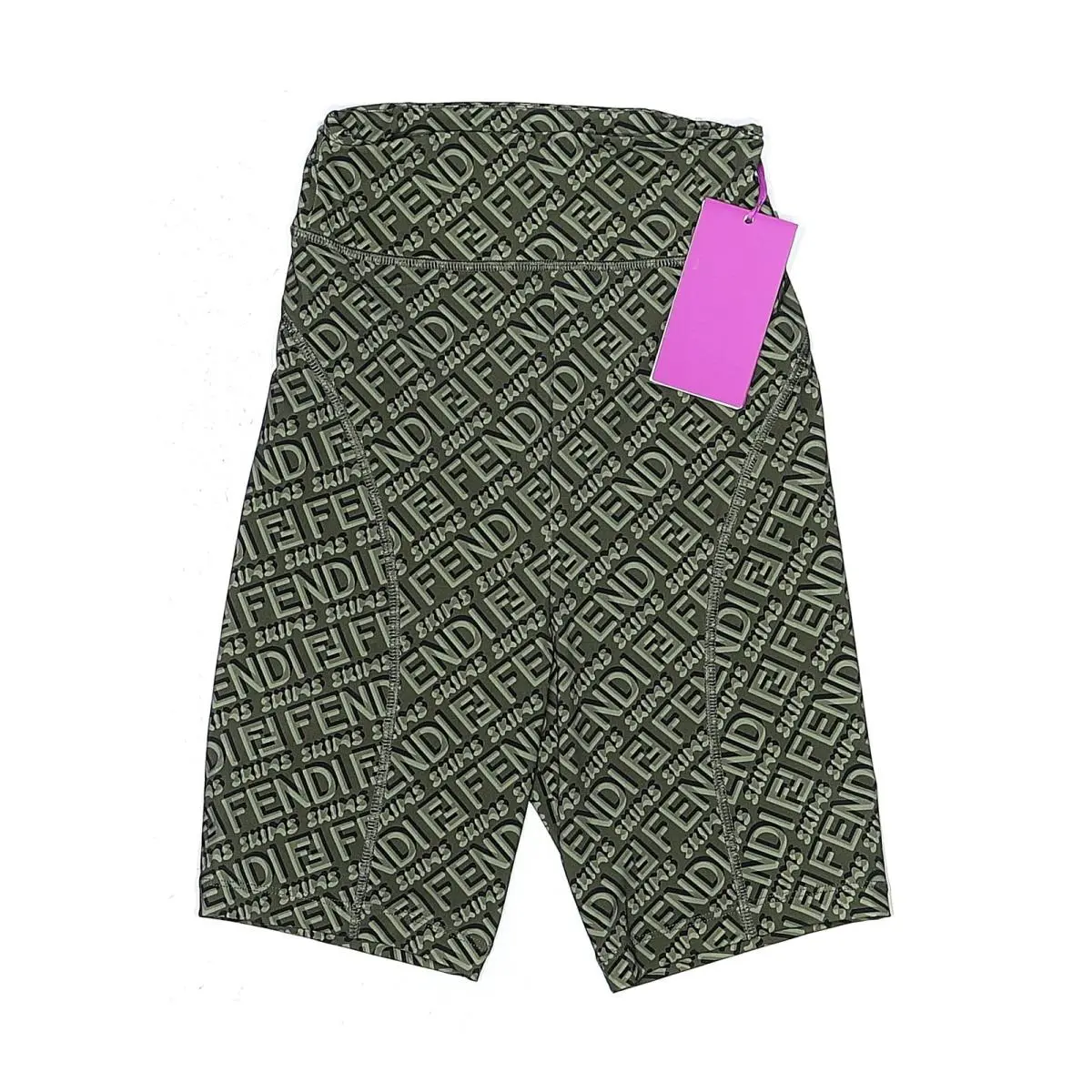 Fendi x Skims Women Green Athletic Shorts XS