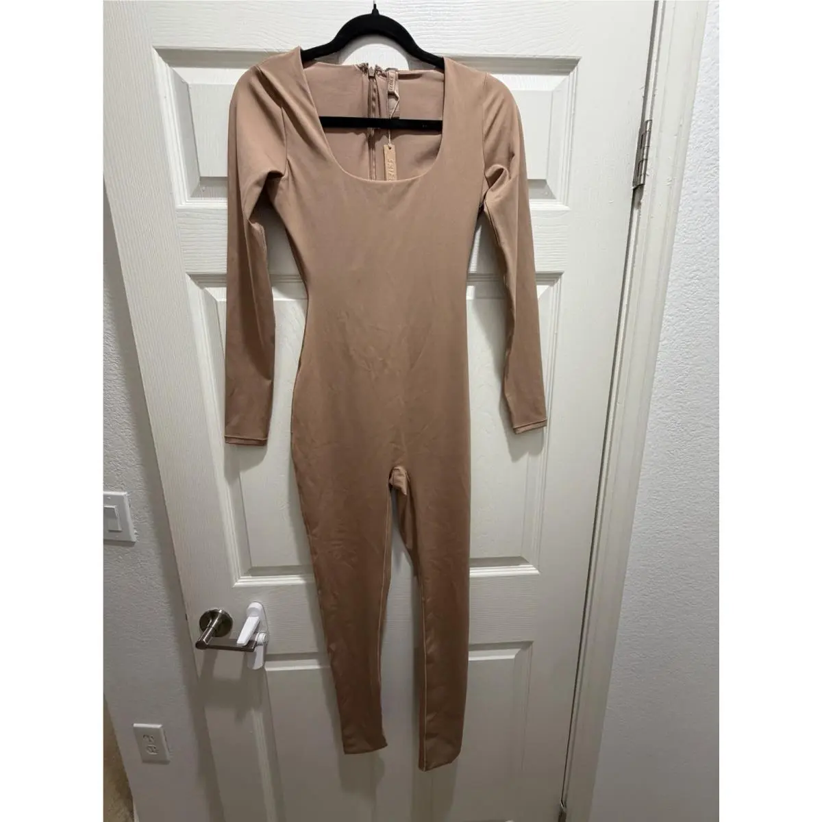 Skims All-in-one Scoop Neck Long Sleeve Jumpsuit Size S