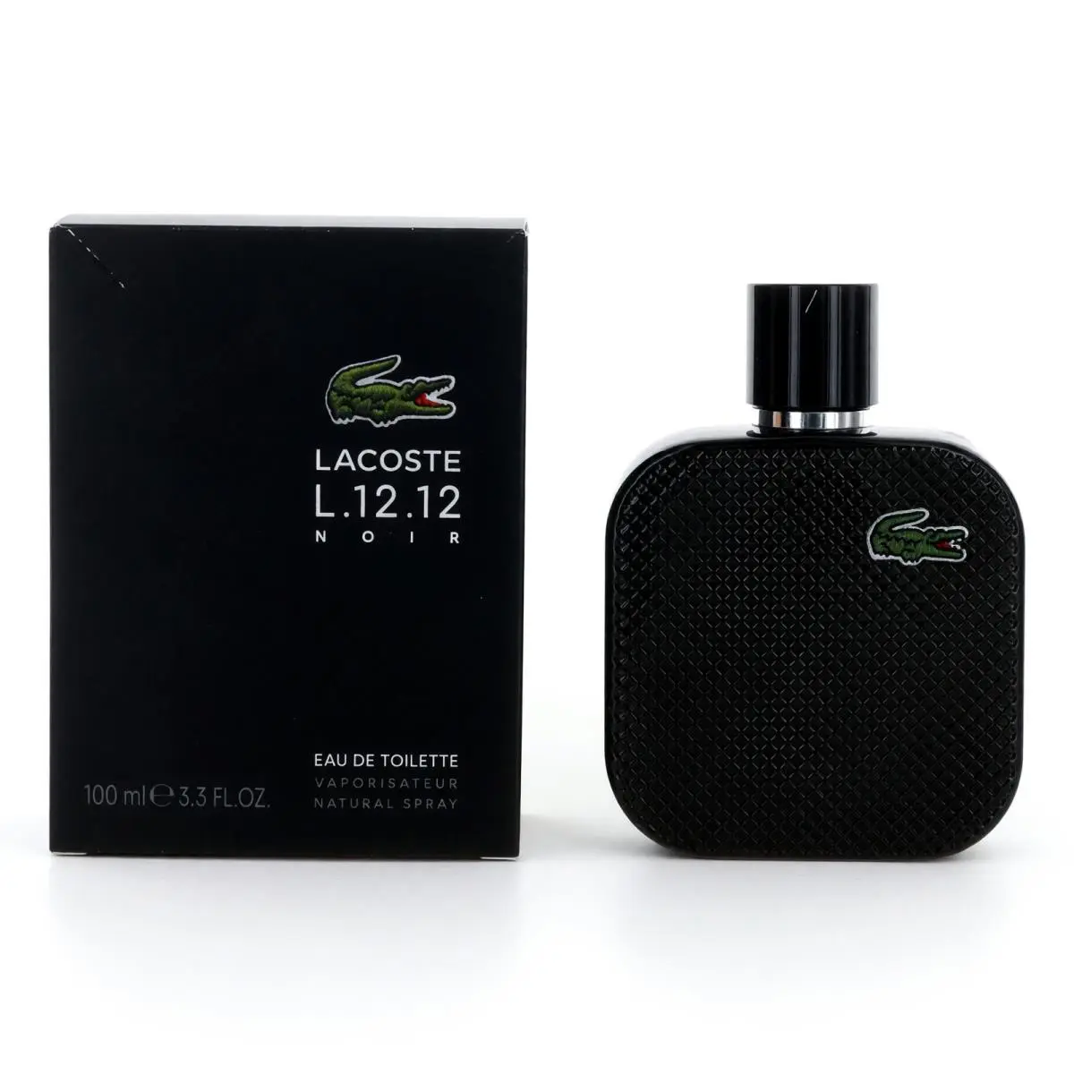 Lacose L. 12.12 Black Noir by Lacoste 3.3 oz Edt Spray For Men