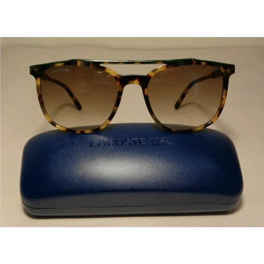 L924S Havana Tokio Green Men`s Sunglasses by Lacoste