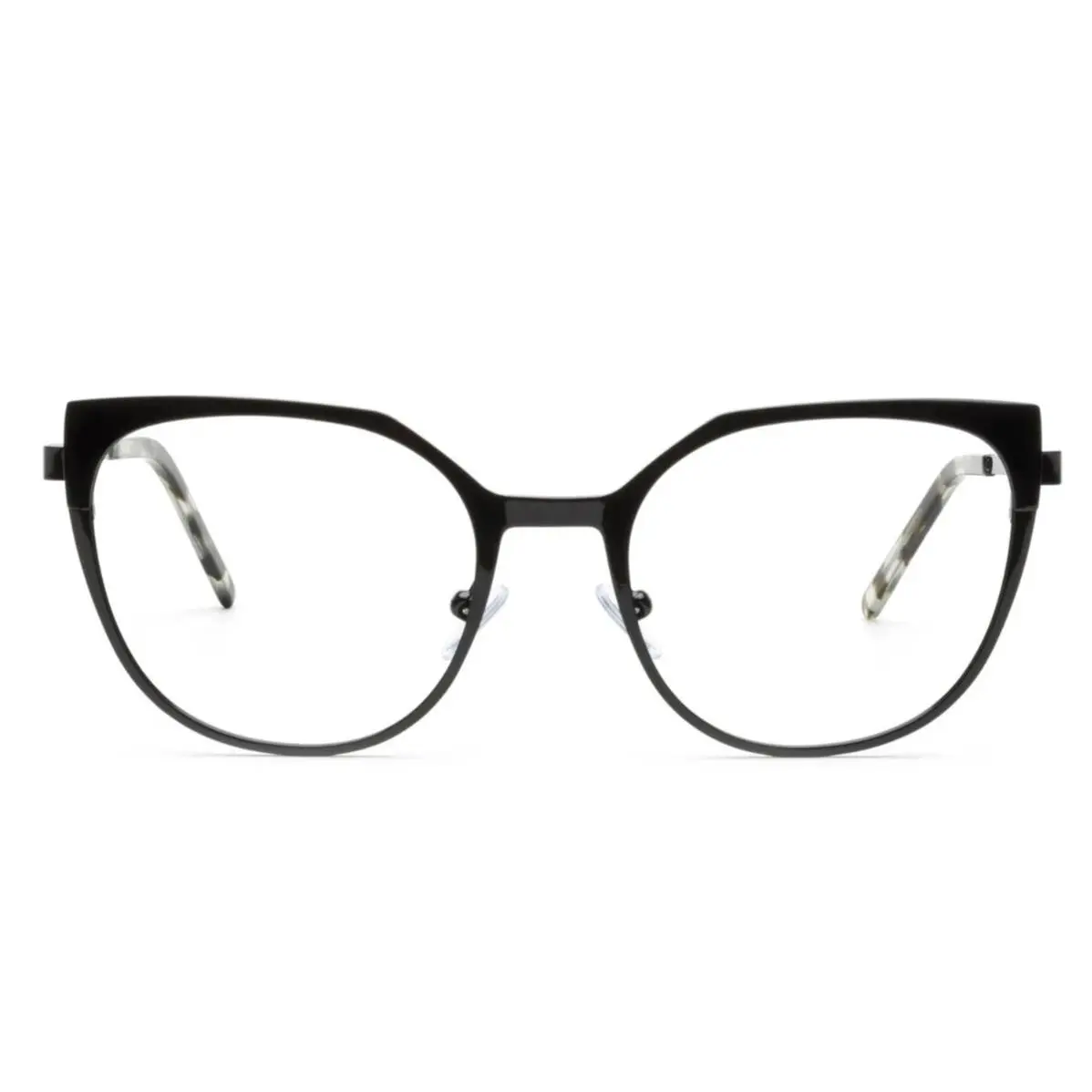 NW 77TH Human Blackhead Black Eyeglasses Frames 51-19-143 NO Lenses by Lacoste