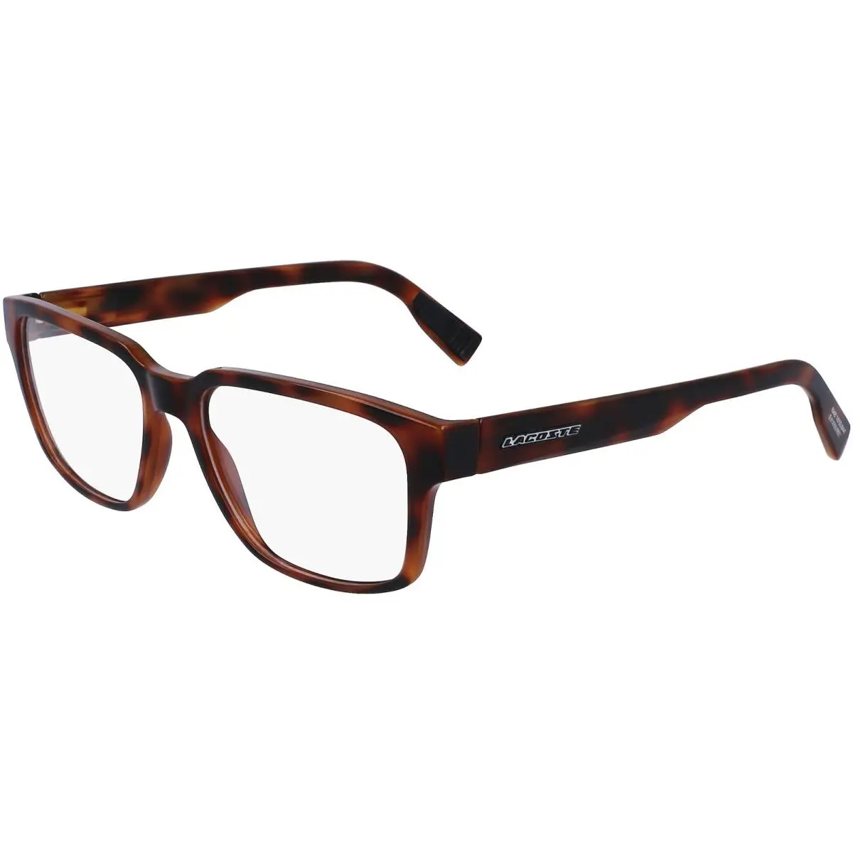 Lacoste Men`s Havana Square Eyeglass Frames w/ Rubber Tips L2927N 214 56 Vietnam