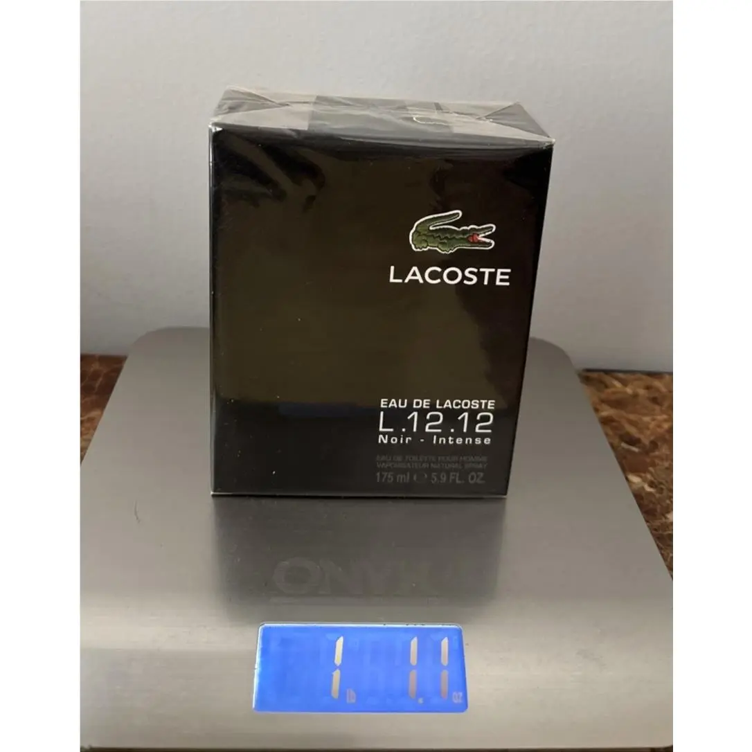 2014 -  L.12.12 Noir Intense 5.9 oz / 175 ml Edt Spray For Men by by Lacoste