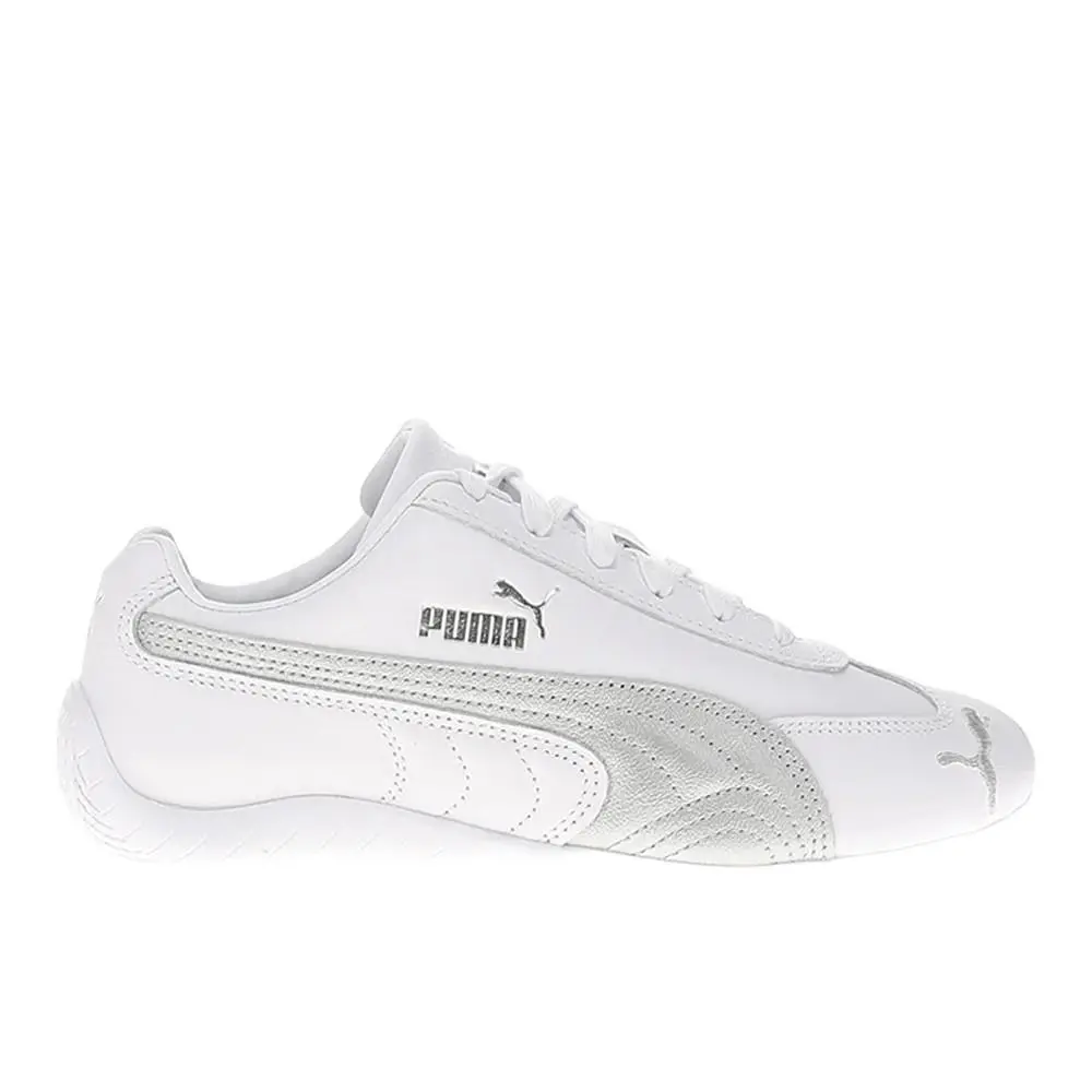 Speedcat Leather Lace Up Womens White Sneakers Casual Shoes 40357403 by Puma