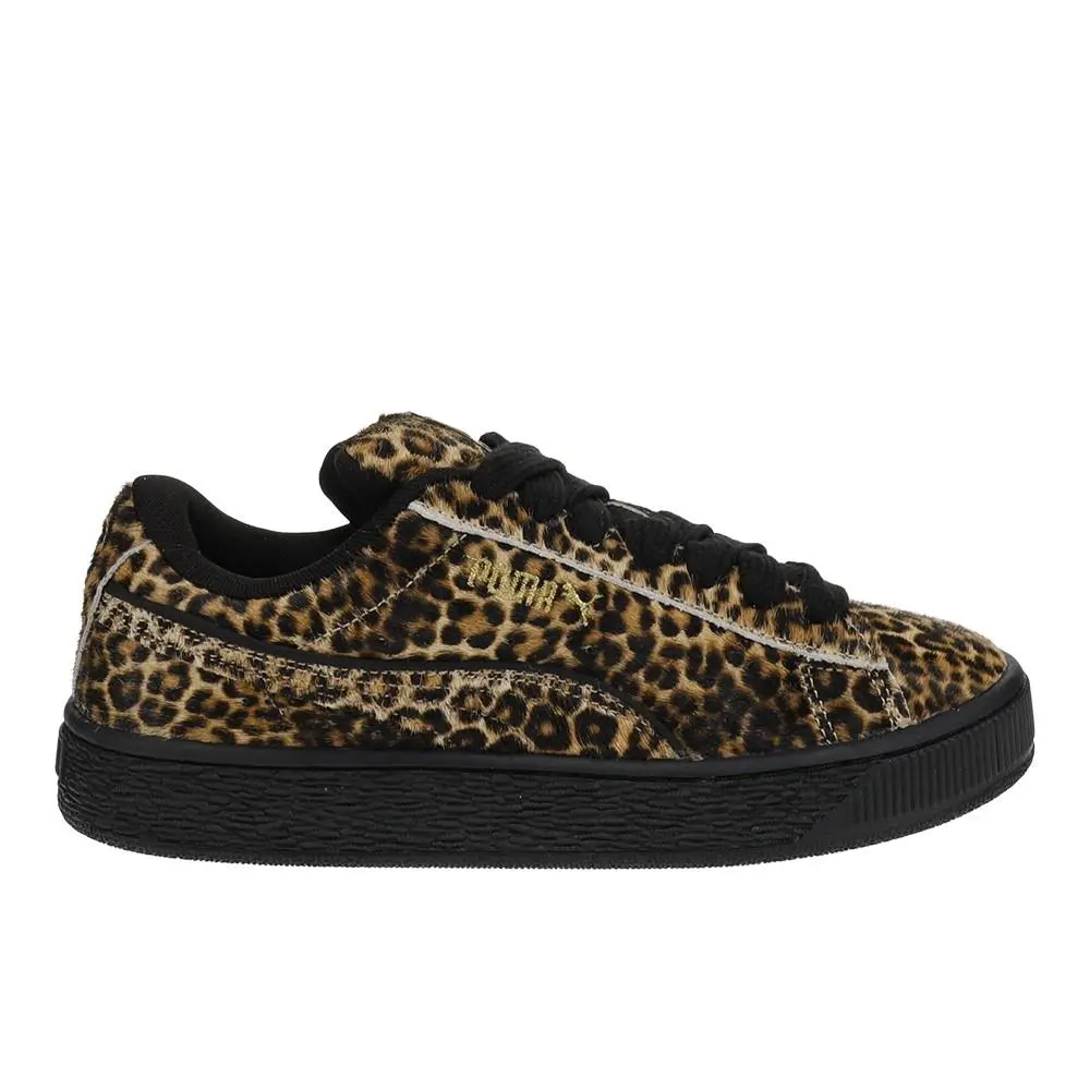 Suedde Xl Ao Leo Lace Up Womens Black Sneakers Casual Shoes 40616401 by Puma