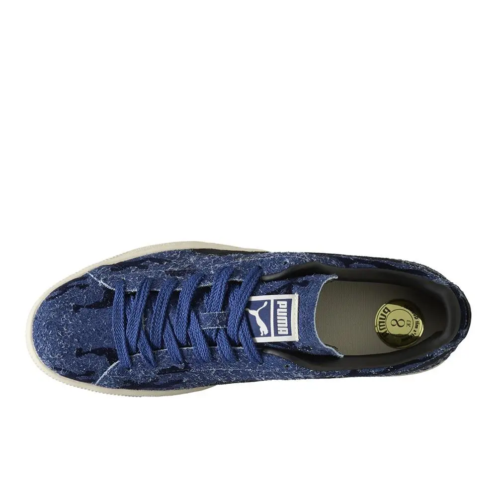 Puma shoes - PUMA Suede Flock Lace Up - 40691901 - Blue 2