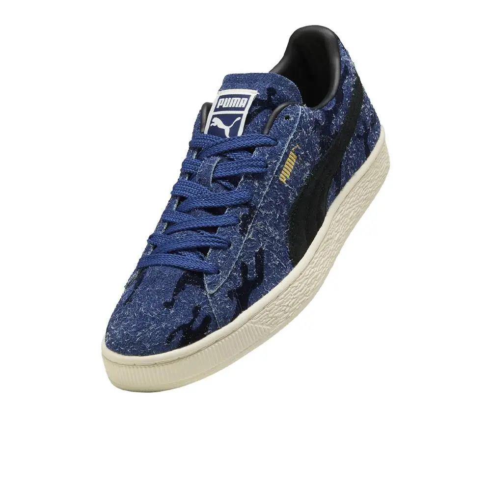 Puma shoes - PUMA Suede Flock Lace Up - 40691901 - Blue 4