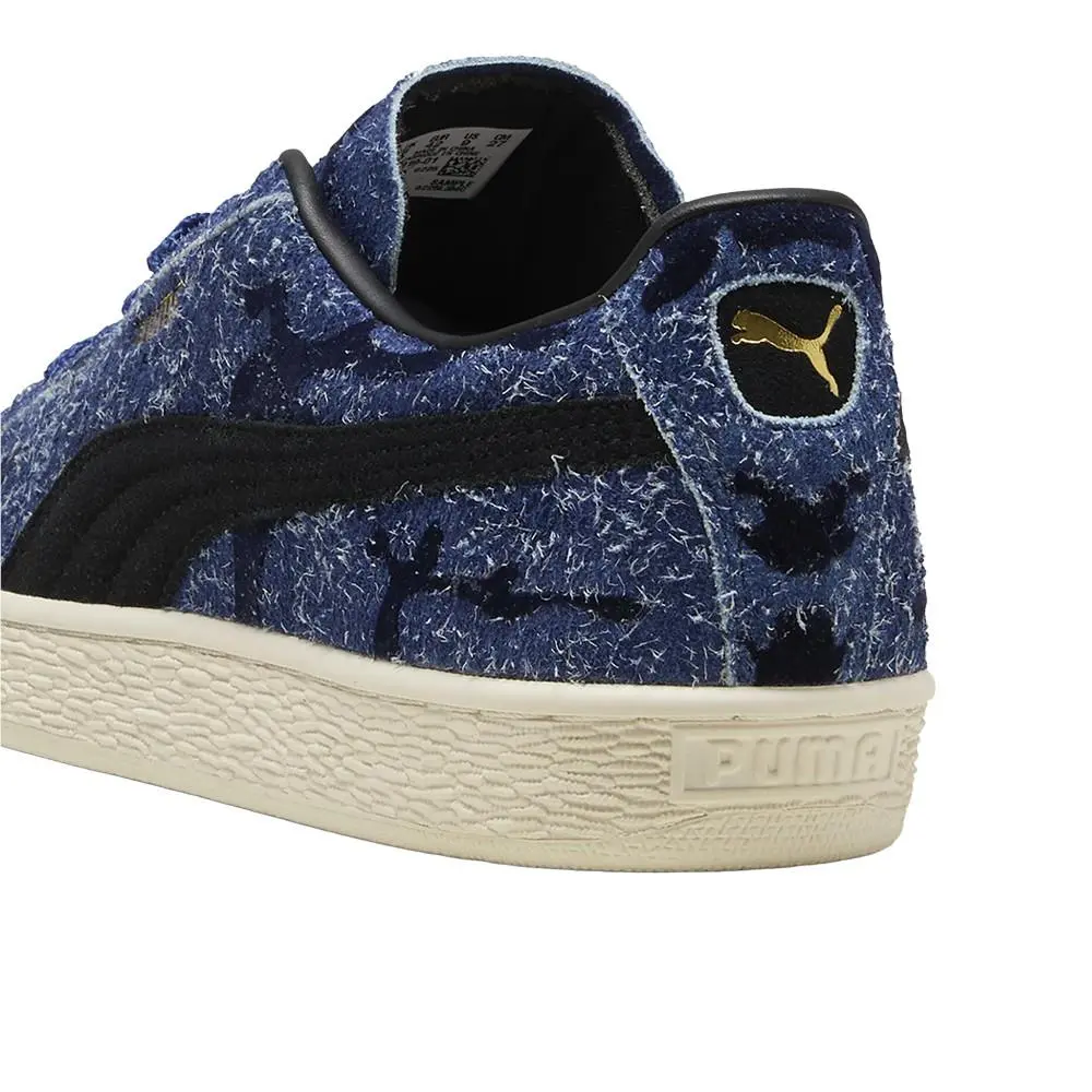 Puma shoes - PUMA Suede Flock Lace Up - 40691901 - Blue 5