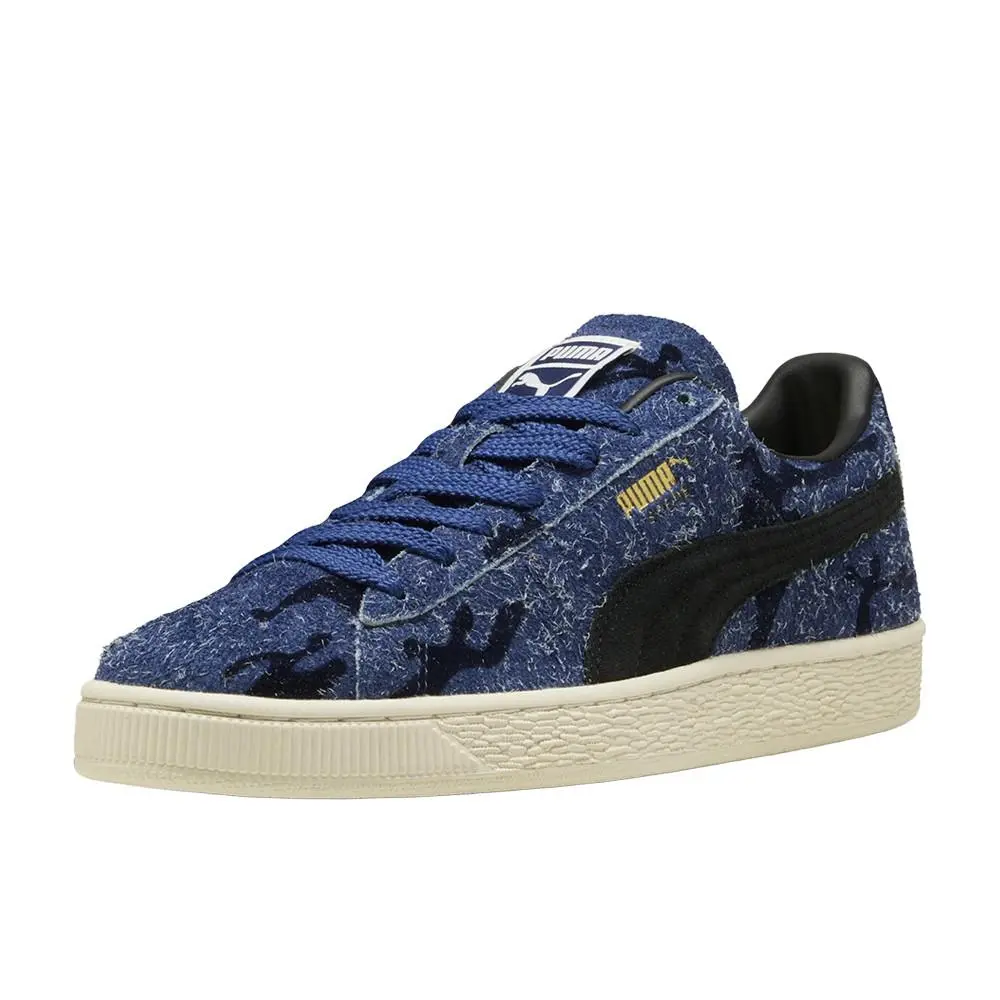 Puma shoes - PUMA Suede Flock Lace Up - 40691901 - Blue 8