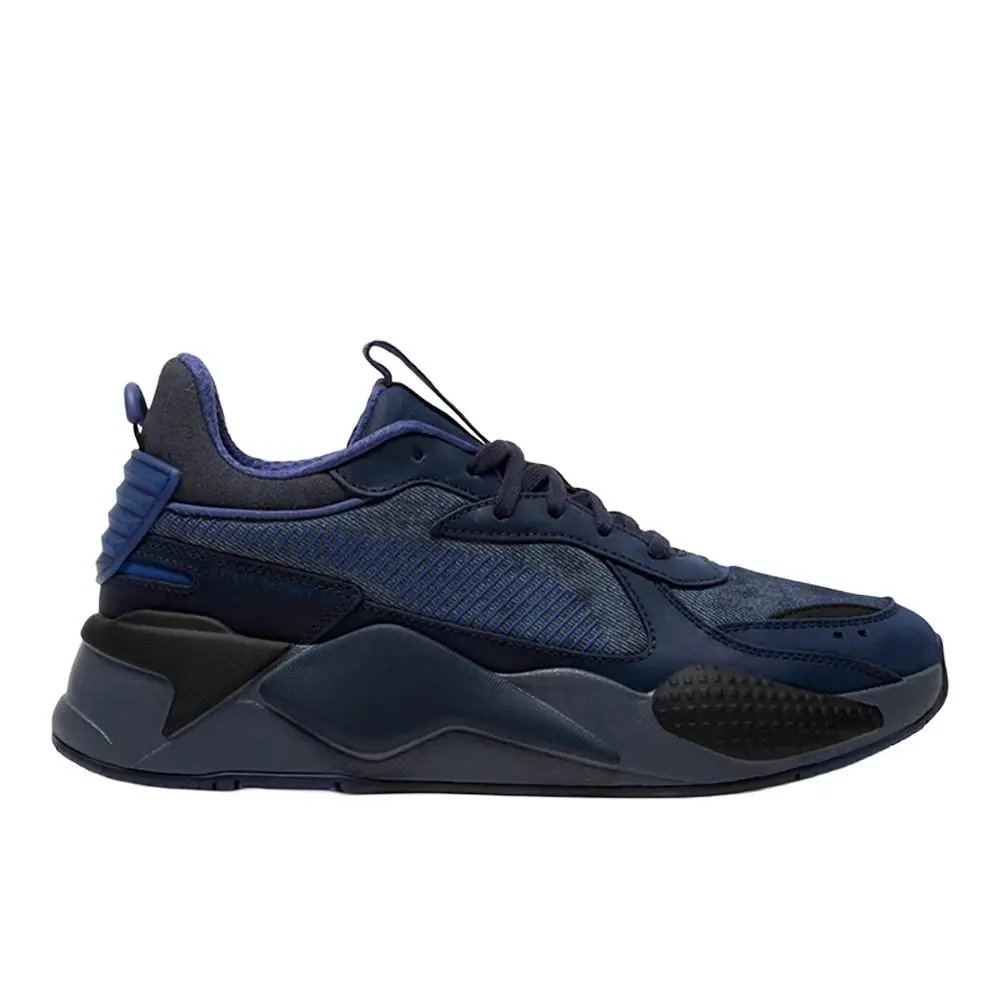 Puma Rsx Latin Punk Lace Up Mens Blue Sneakers Casual Shoes 40209701
