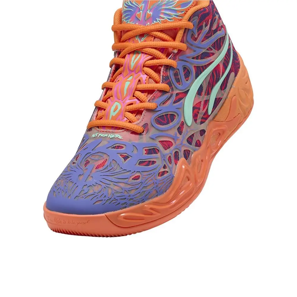 Puma shoes - PUMA  X Lamelo Ball Mb.04 Creativity Pack Basketball - 31169001 - Orange, Purple 5