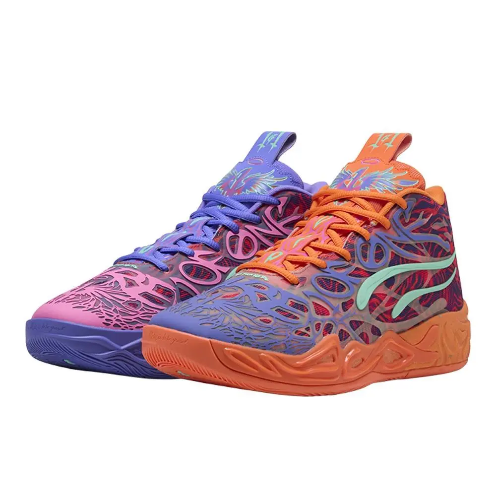 Puma shoes - PUMA  X Lamelo Ball Mb.04 Creativity Pack Basketball - 31169001 - Orange, Purple 8