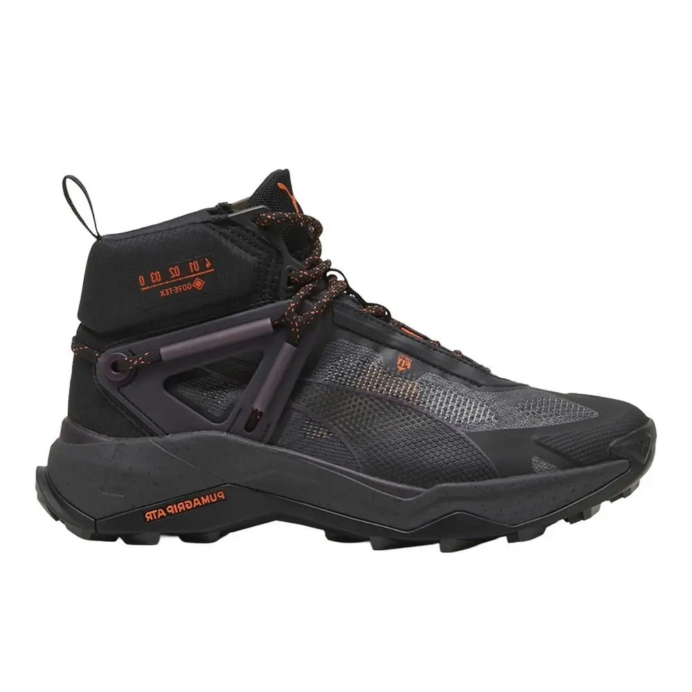 Explore Nitro Mid Gtx Hiking Womens Black Sneakers Athletic Shoes 37786105 by Puma