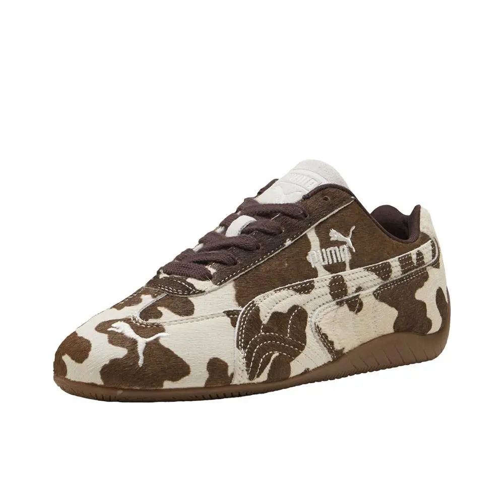Puma shoes - PUMA Speedcat Cow Print Lace Up - 40614101 - Brown 0