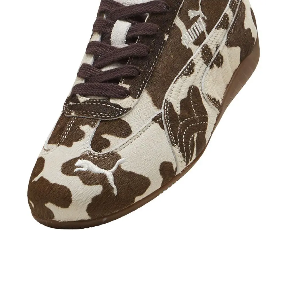 Puma shoes - PUMA Speedcat Cow Print Lace Up - 40614101 - Brown 4