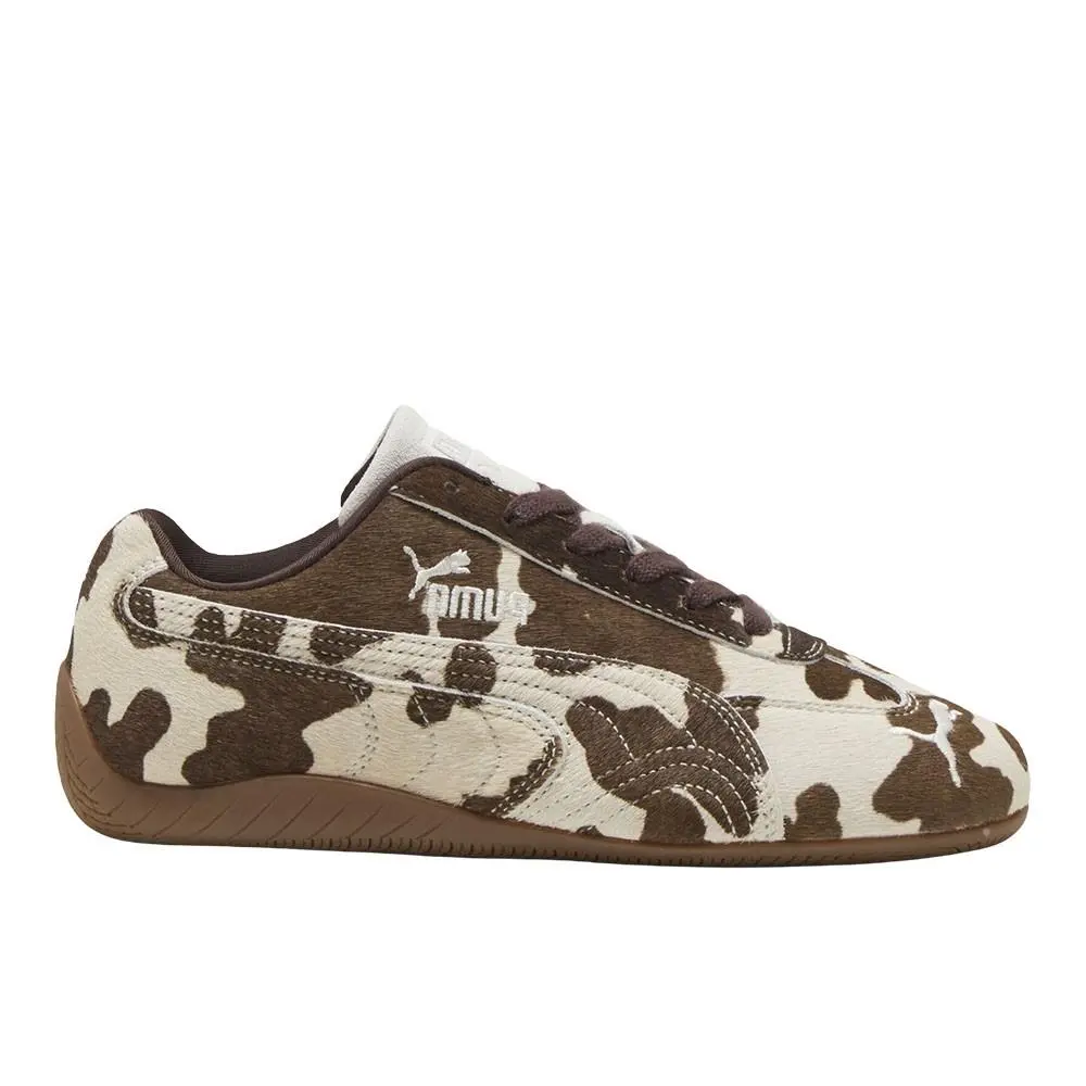 Puma shoes - PUMA Speedcat Cow Print Lace Up - 40614101 - Brown 7