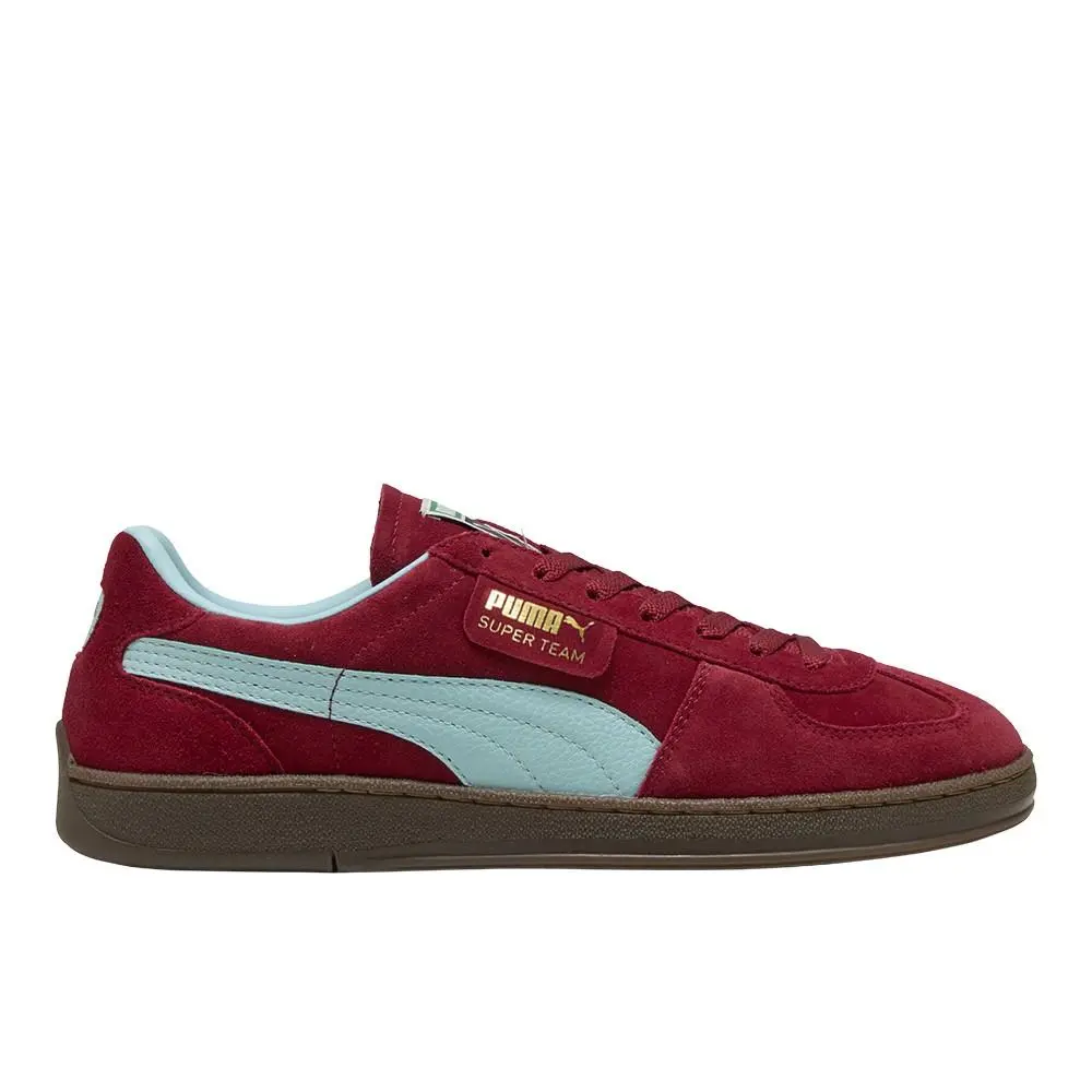 Puma Super Team Lace Up Mens Red Sneakers Casual Shoes 39852808