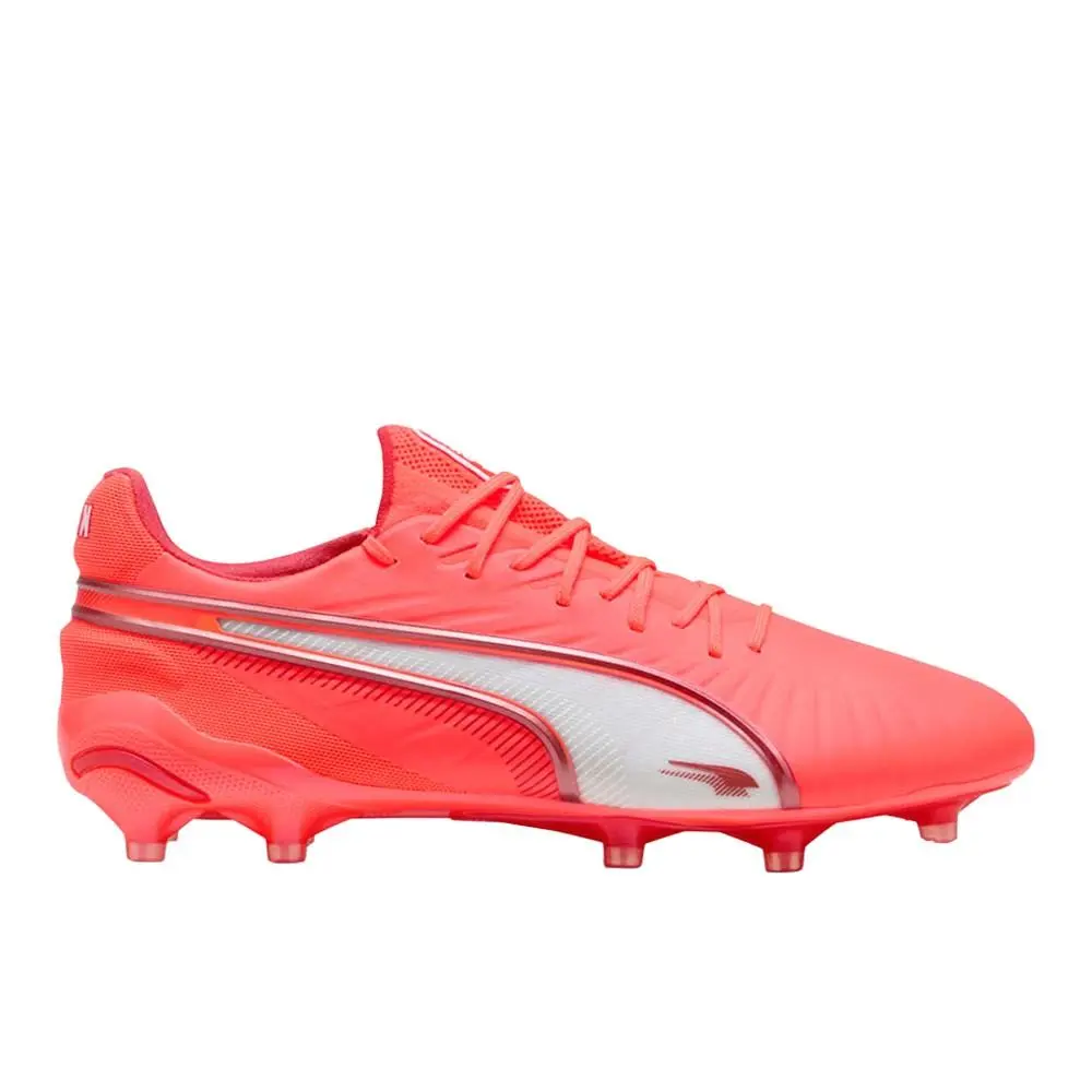 Puma King Ultimate Soccer Cleats Mens Red Sneakers Athletic Shoes 10830301