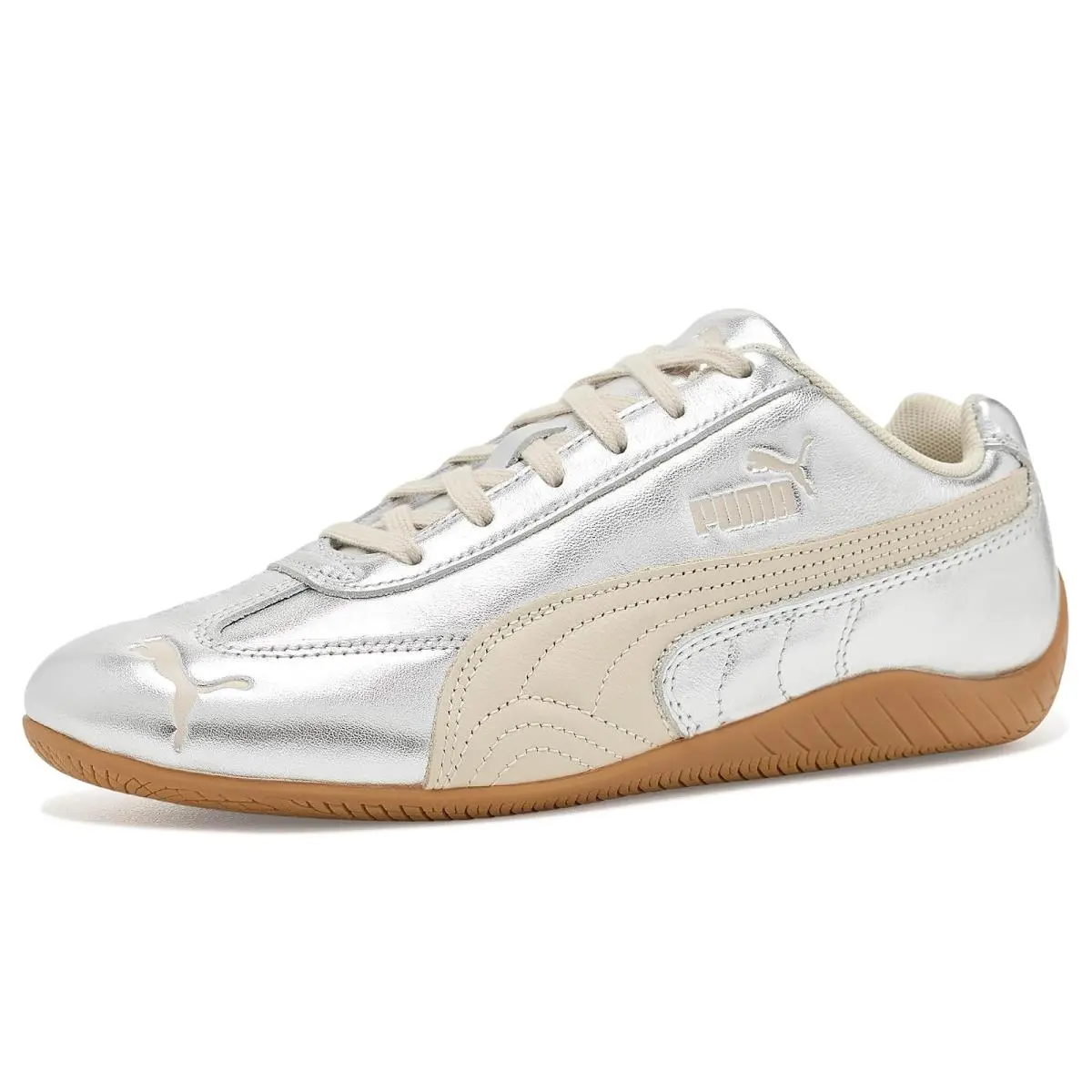 Woman`s Sneakers Athletic Shoes Puma Speedcat Silver Shoes
