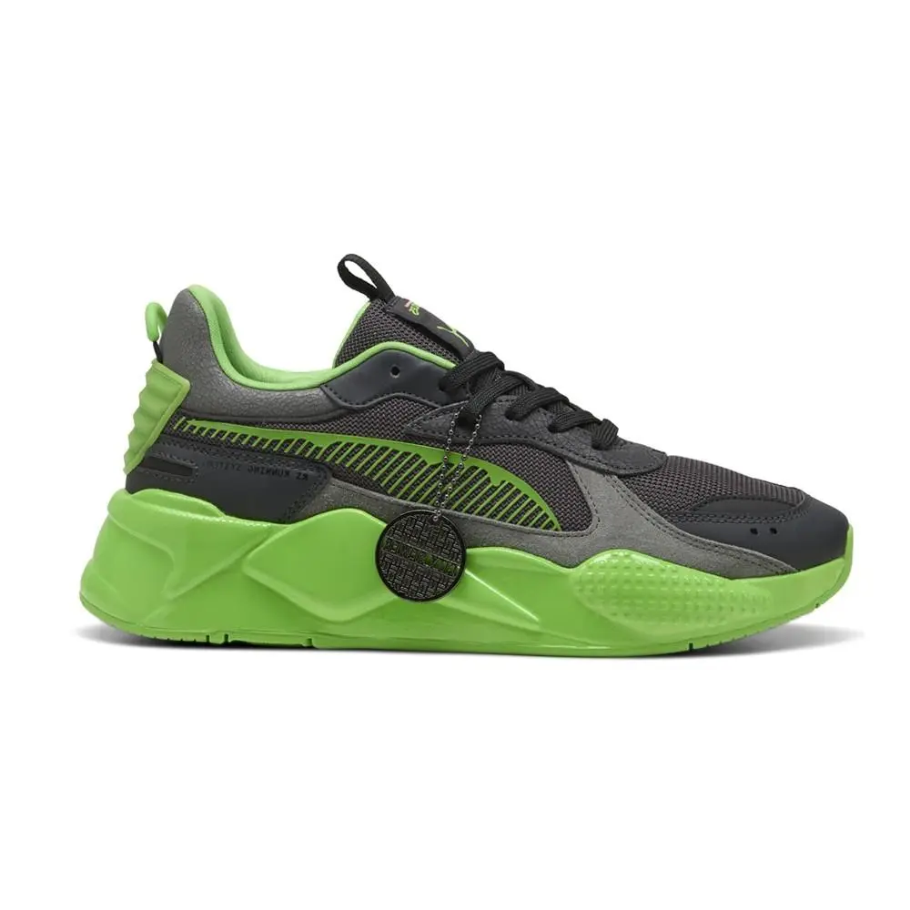X Teenage Mutant Ninja Turtles Rs X Lace Up Mens Black Sneakers Casual Sh by Puma