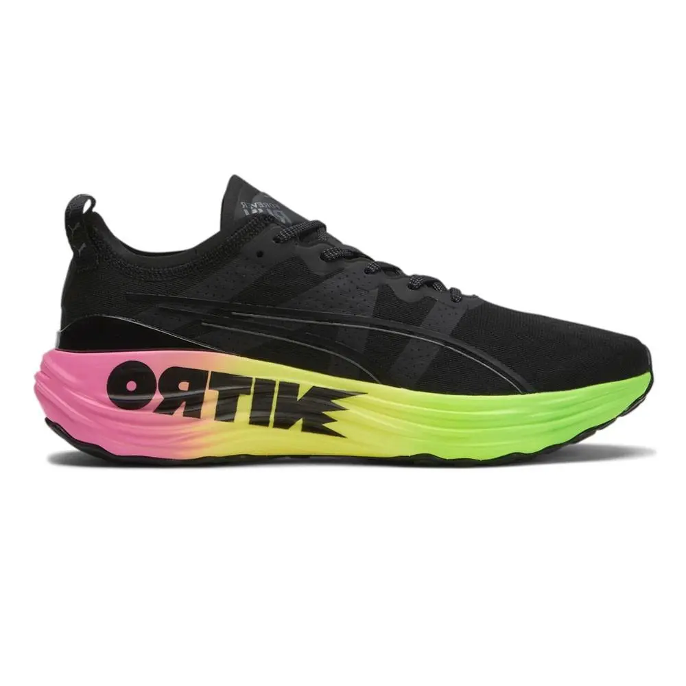 Foreverrun Nitro Futrograde Mens Black Sneakers Athletic Shoes 38000501 by Puma