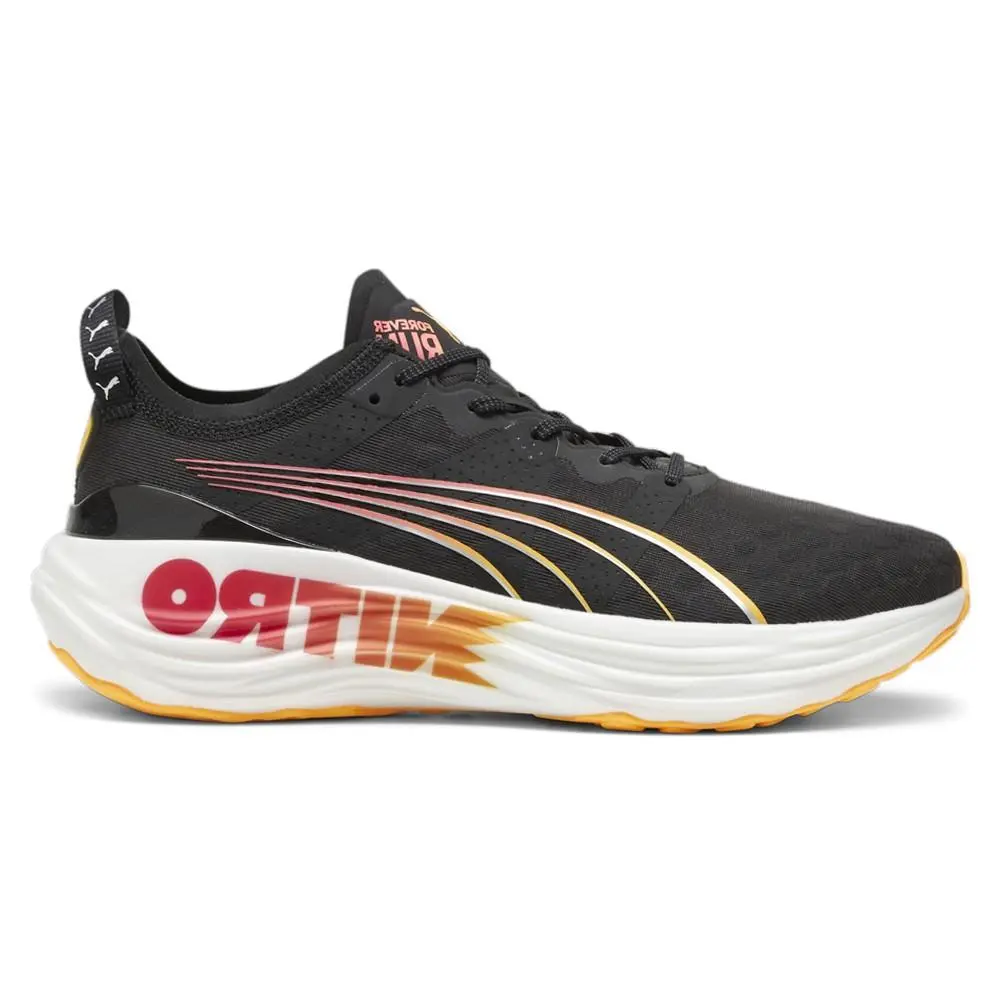 Foreverrun Nitro Running Mens Black Sneakers Athletic Shoes 30970301 by Puma
