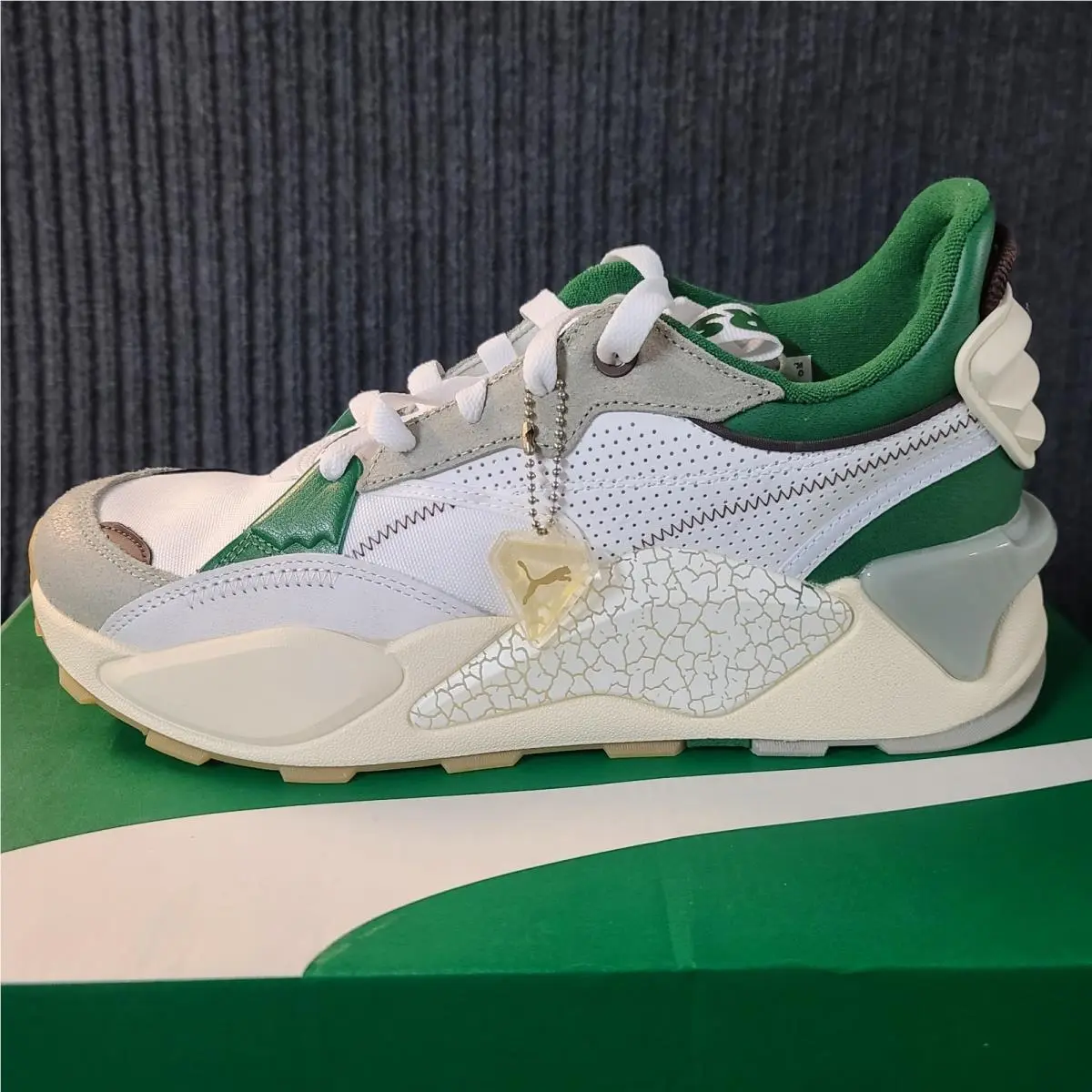 ​puma Rs-xl Ain`t Broke Sneakers White Smokey Gray Vine Men`s Size 12 392476-01