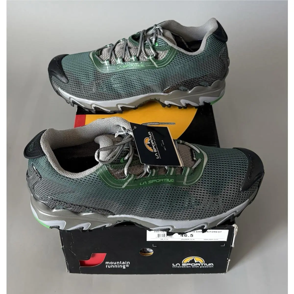 La Sportiva Wildcat 2.0 Gtx Trail Shoes — w/ Box — Men 12.5+ — Garden/forest