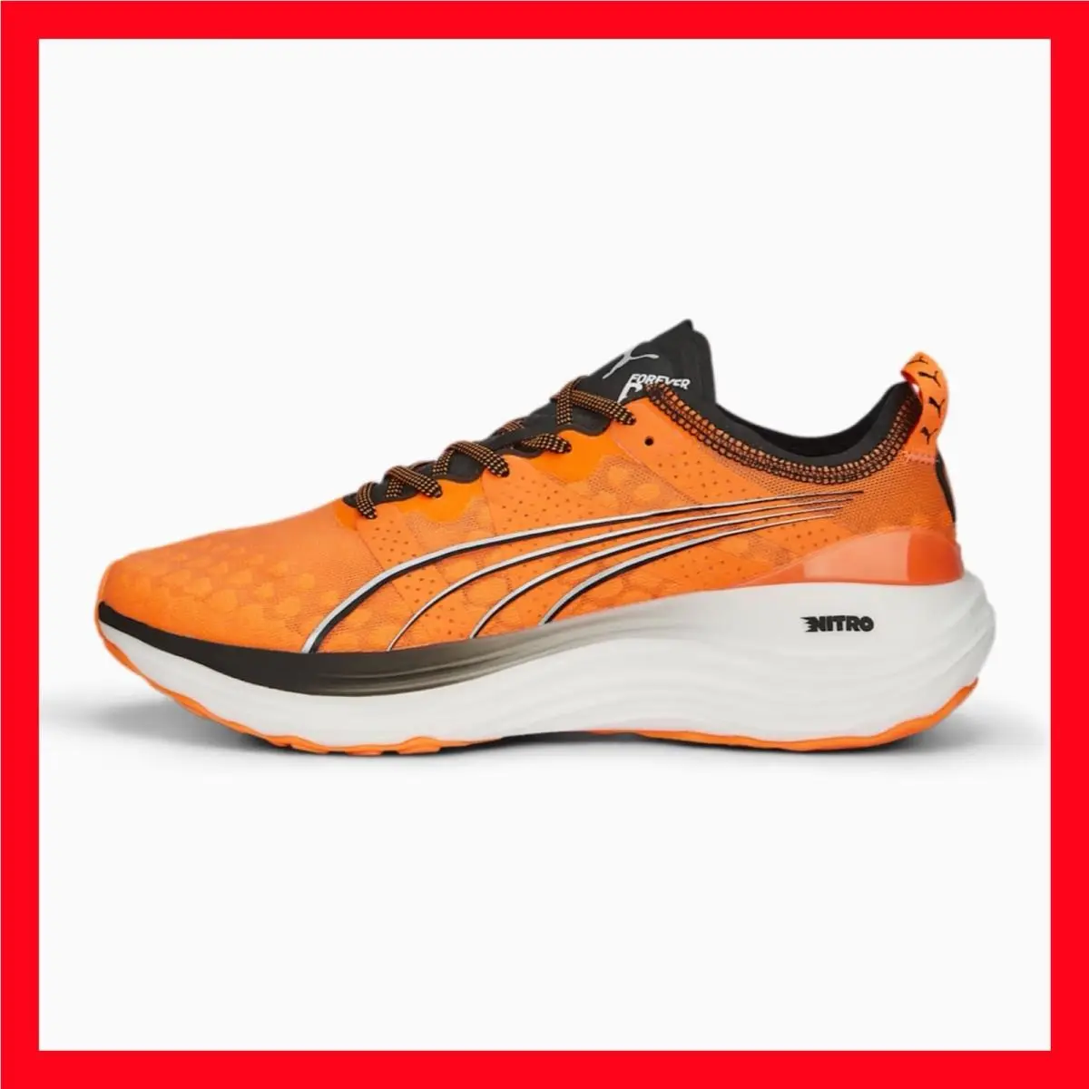 Foreverrun Nitro `ultra Orange` Men`s Running Shoes 377757-06 Size 9.5 by Puma