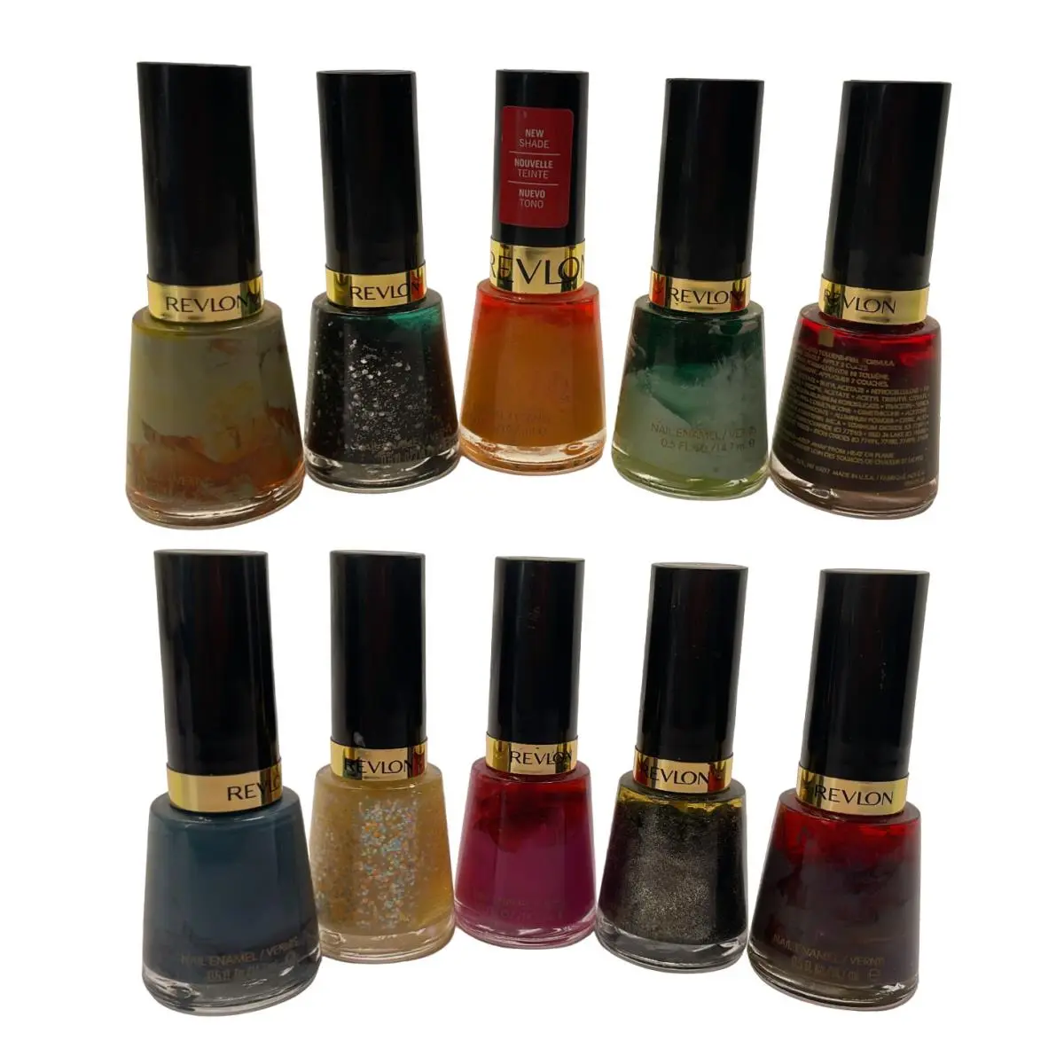 Revlon Nail Enamel Assorted Colors 0.5 Fl. Oz. Pack OF 10