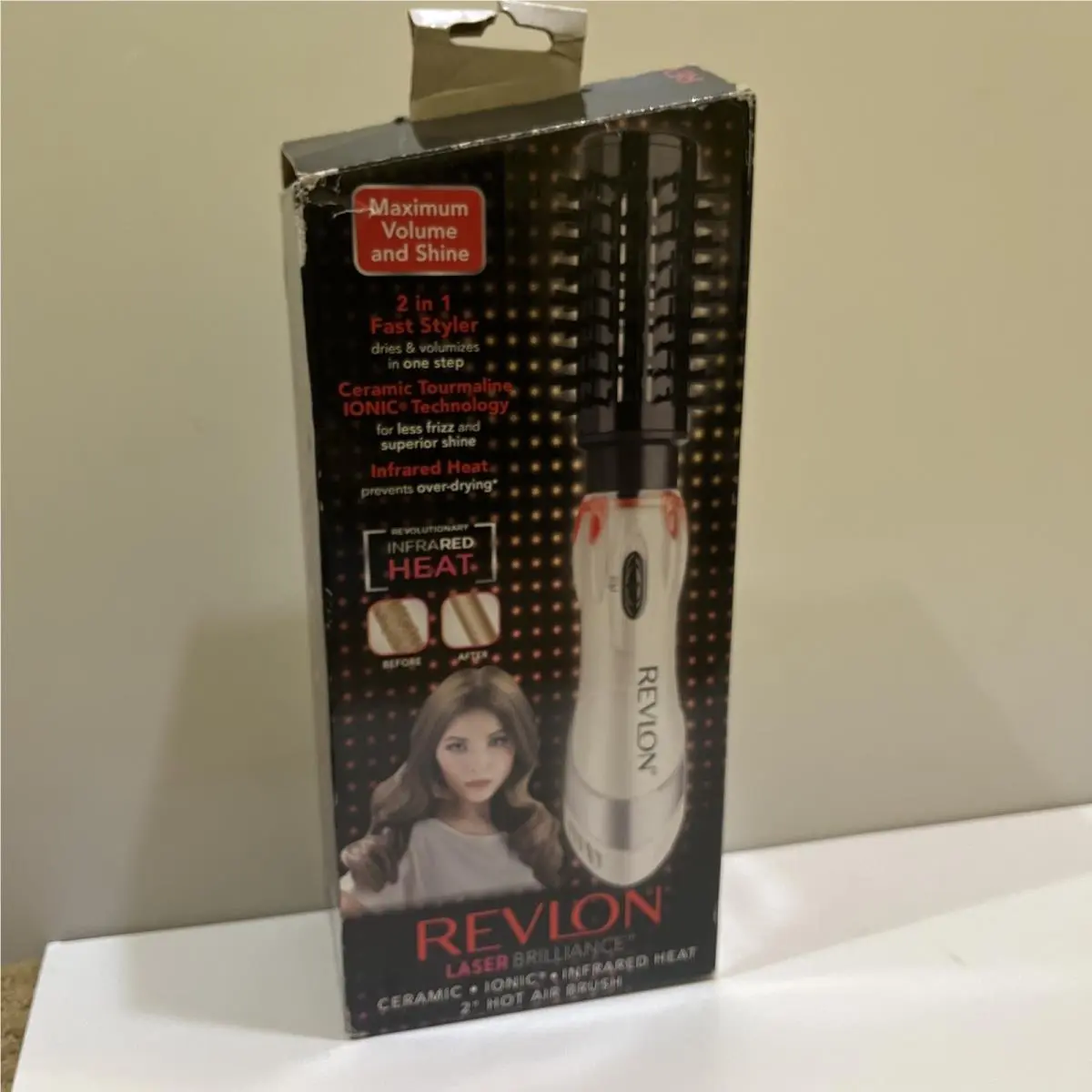 Revlon One-step Hair Dryer Volumizer Hot Air Brush Ceramic Tourmaline Ionic-new