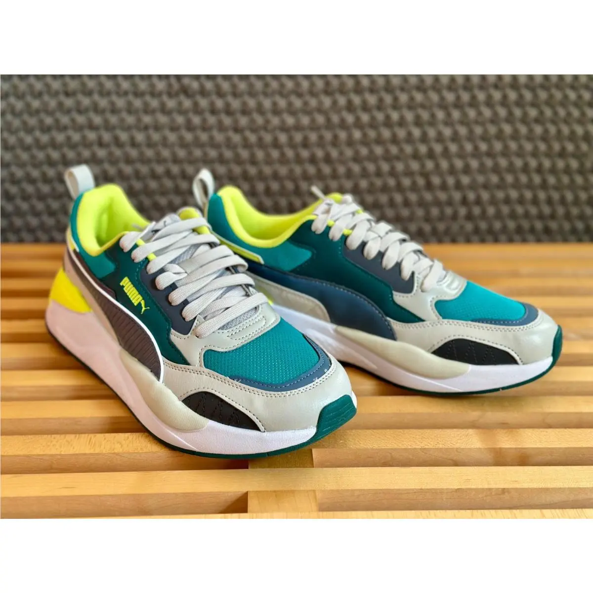 X-ray 2 Square Grayy Esky Dagua Green Lime Size 9.5 Men’s Retro Sneakers by Puma